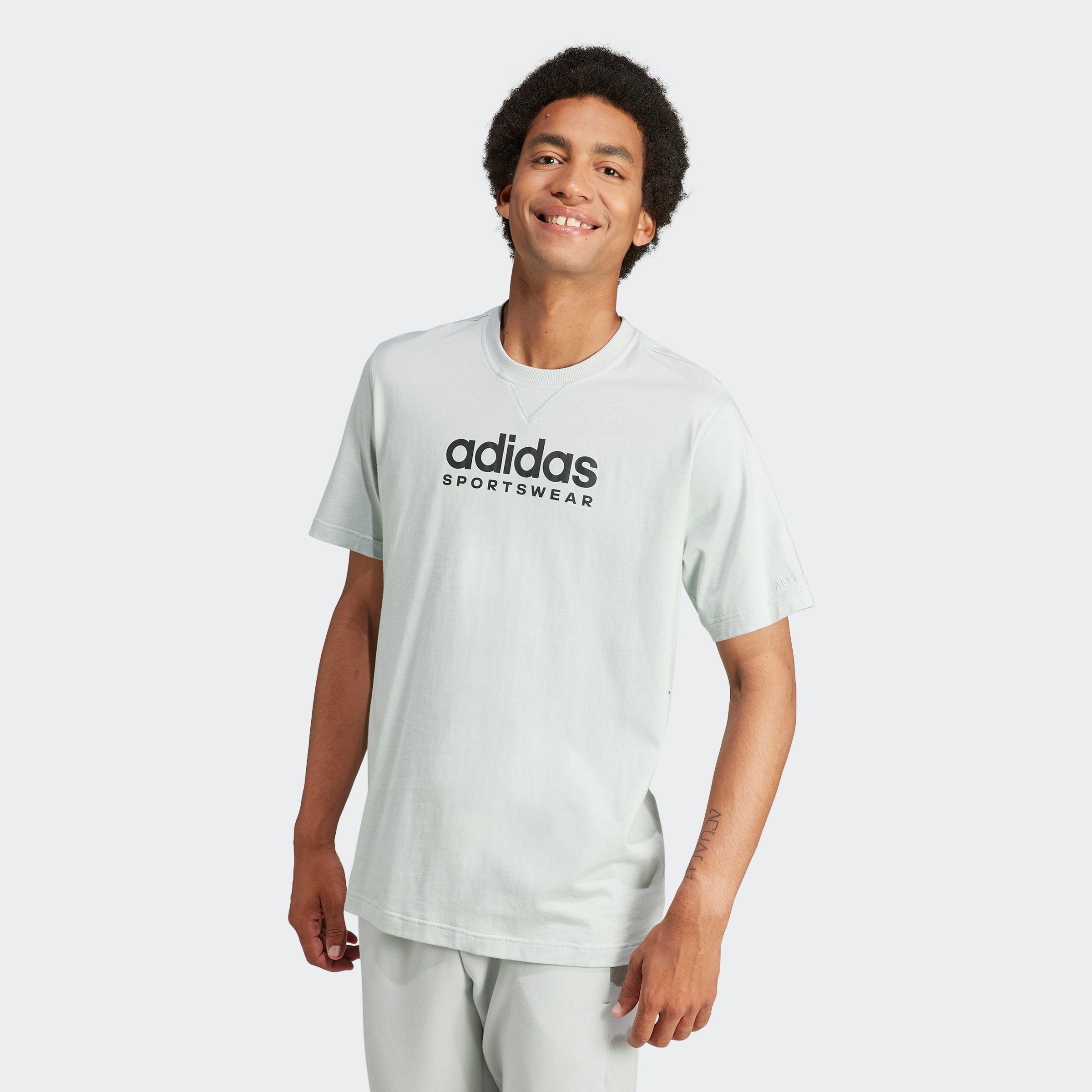 adidas Sportswear T-shirt ALL SZN GRAPHIC heren t-shirts maat S grijs