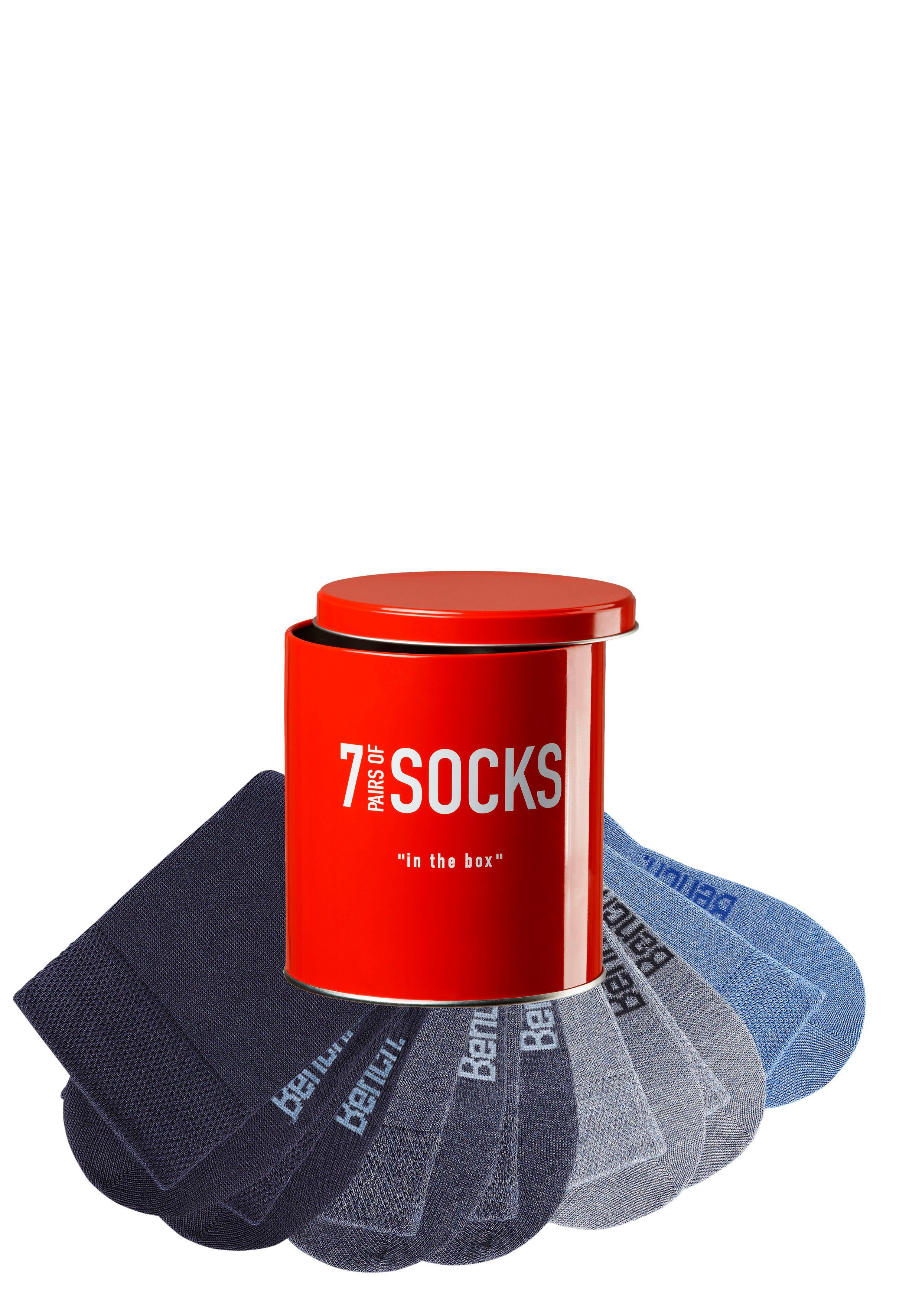 Bench. Business-sokken in een praktisch blikje (blik, 7 paar)