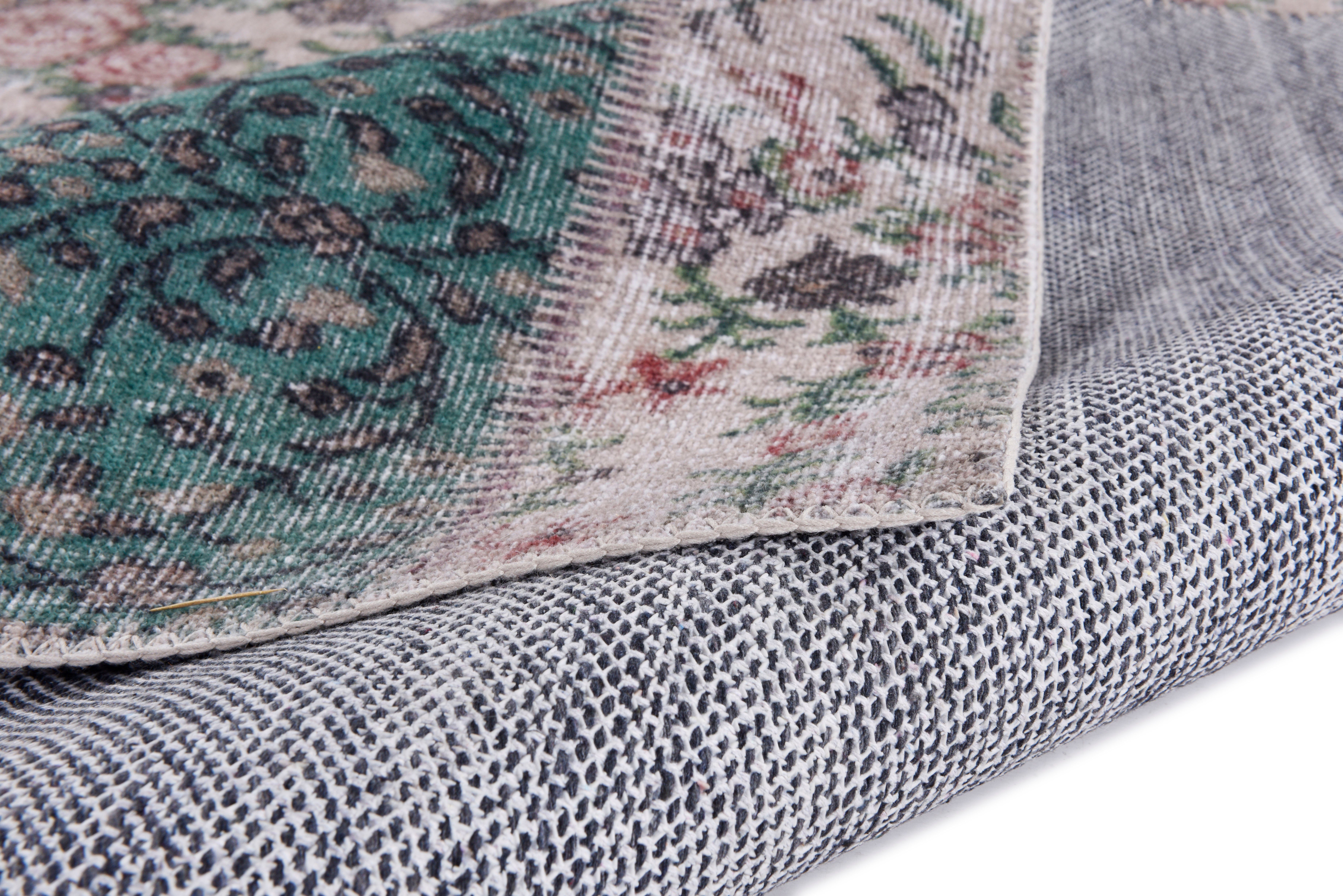 Gino Falcone Vloerkleed Adara GF 094 Platweefsel, patchwork-vintage-design, wasbaar