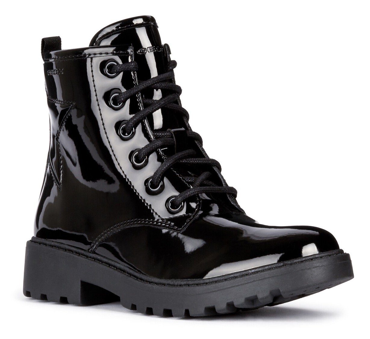 Geox Veterlaarzen J CASEY GIRL Bikerboots, feestdagsschoen met praktische verwisselbare...