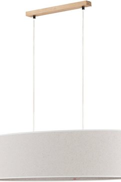 otto products hanglamp emmo hoogwaardige linnen-katoen lampenkap, natuurproduct met fsc-certificaat, geschikt voor lm e27 - exclusief, made in europe (set, 1 stuk) beige