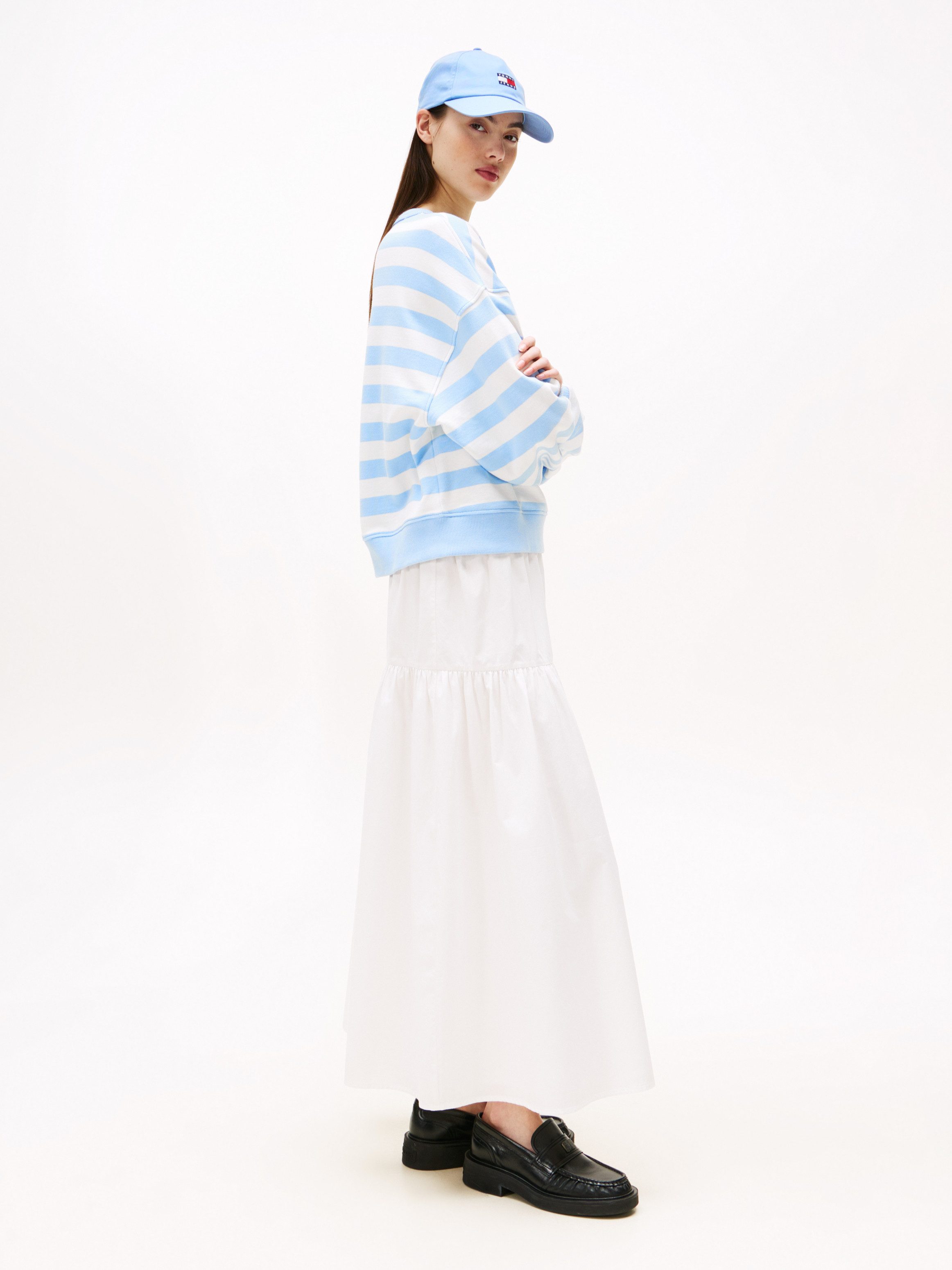 TOMMY JEANS Maxirok TJW POPLIN TIERED MAXI SKIRT