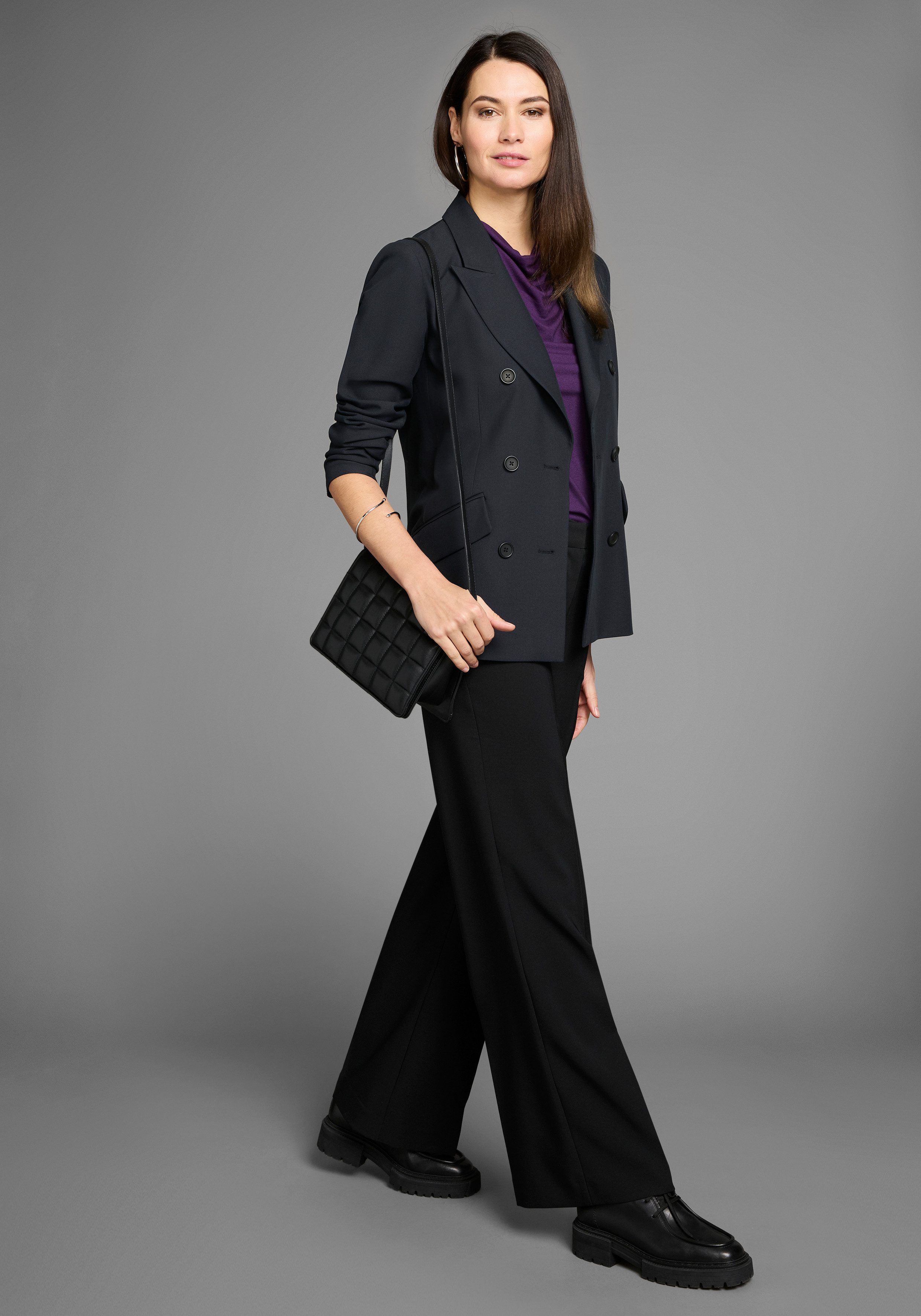 HECHTER PARIS Top met cascadehals