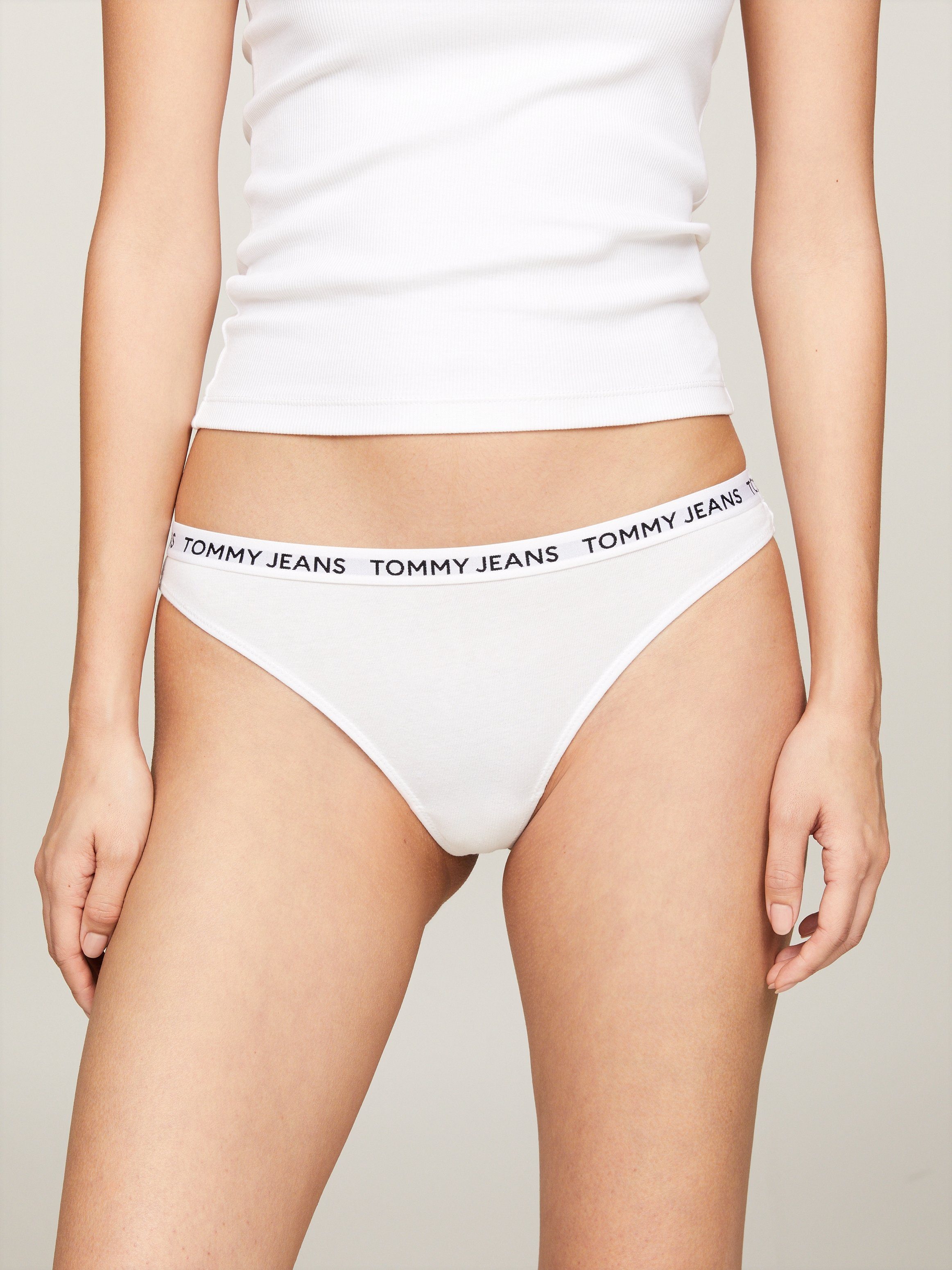 Tommy Hilfiger Underwear String 3P CLASSIC THONG (EXT SIZES) met elastische tommy jeans-logoband (3 stuks Set van 3)