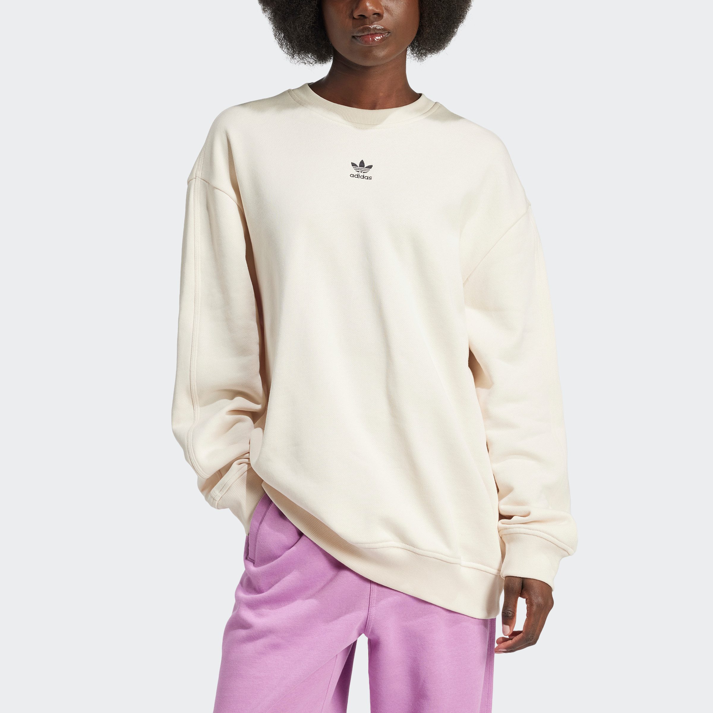 Adidas Originals Essentials Oversized Beige Sweater Beige Dames