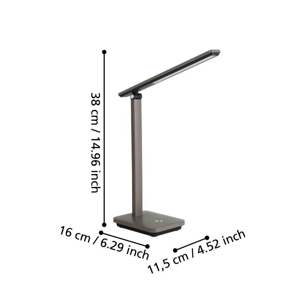 EGLO Tafellamp INIESTA Tafellamp, kunststof, IP20, bureaulamp, LED lamp (1 stuk)