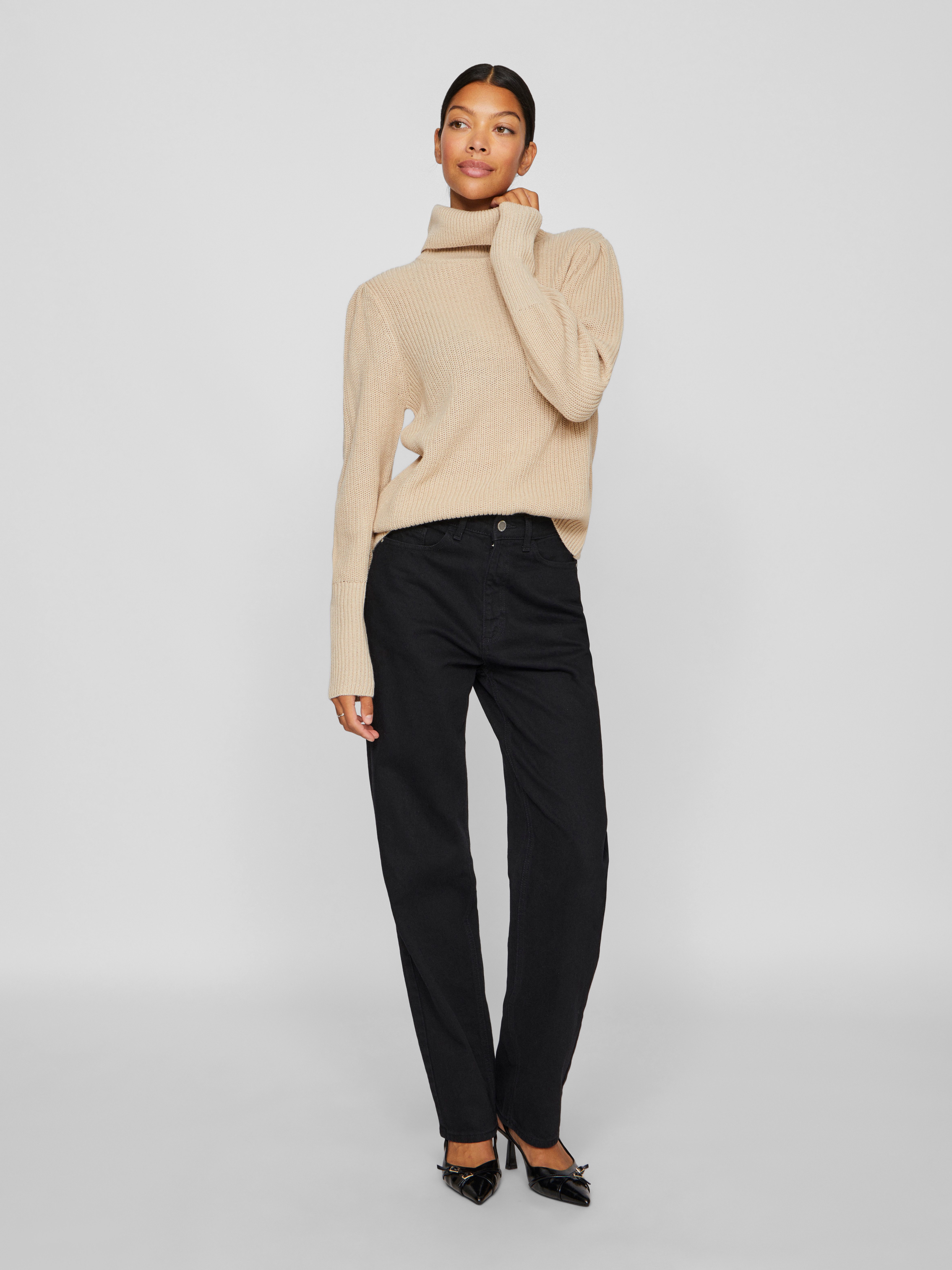 Vila Coltrui VILOU NEW ROLLNECK L/S KNIT TOP - NOOS