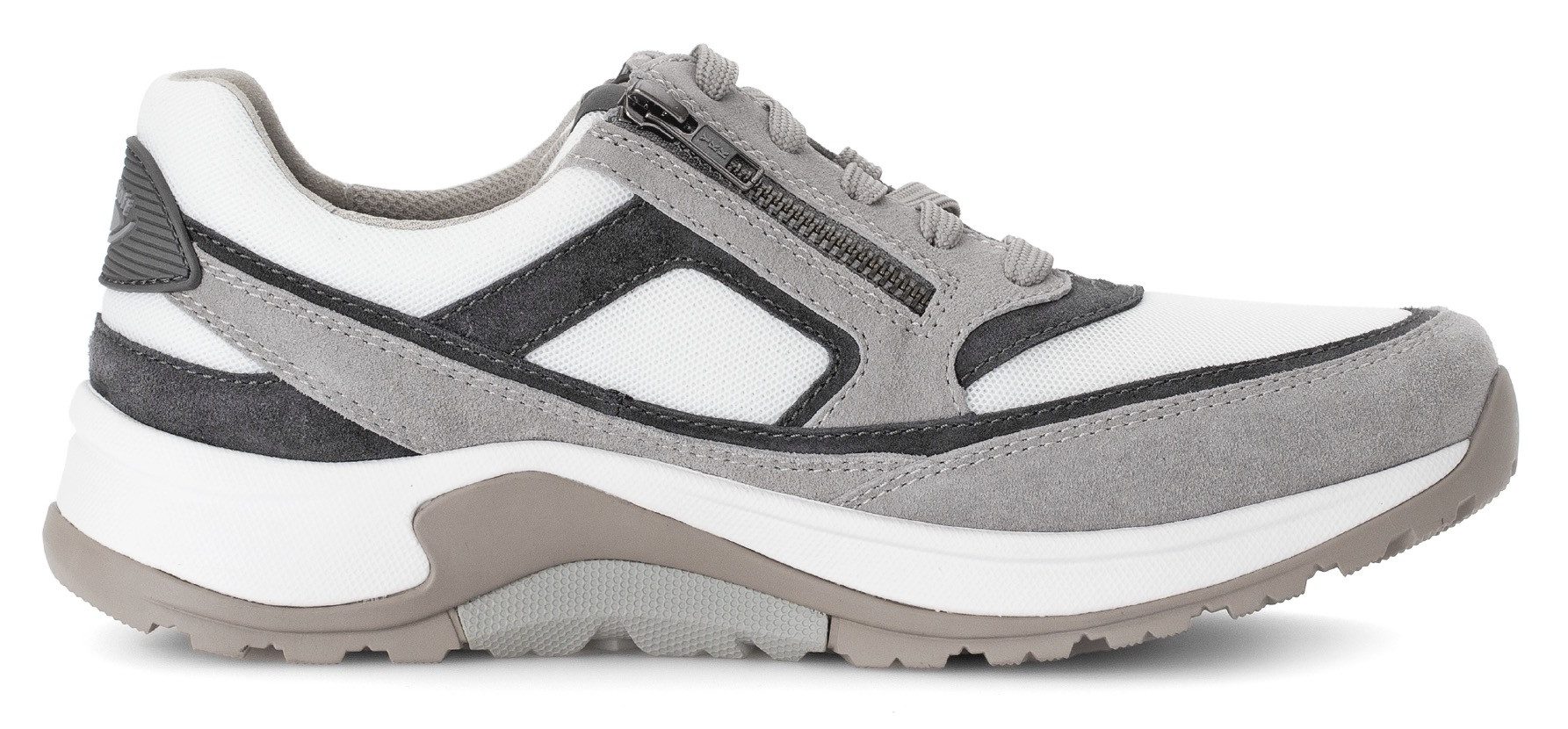 Gabor Rollingsoft Sneakers met sleehak , veterschoen, lage schoen, vrijetijdsschoen, buitenrits, g-breedte