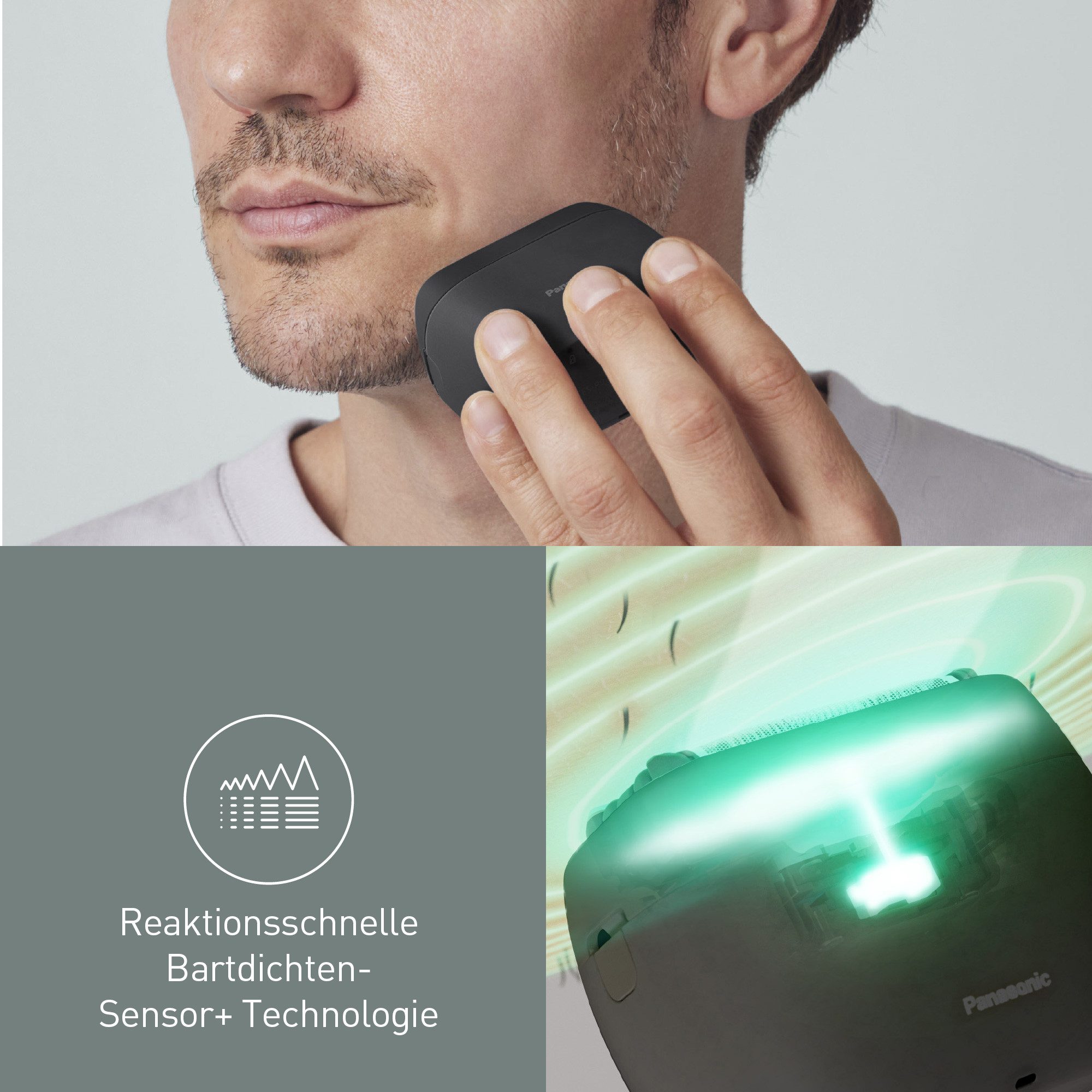 Panasonic Elektrisch scheerapparaat ES-PV3B-K803 Compact, 5 roestvrijstalen messen, USB-opladen (Type-C), baarddichtheidssensor+