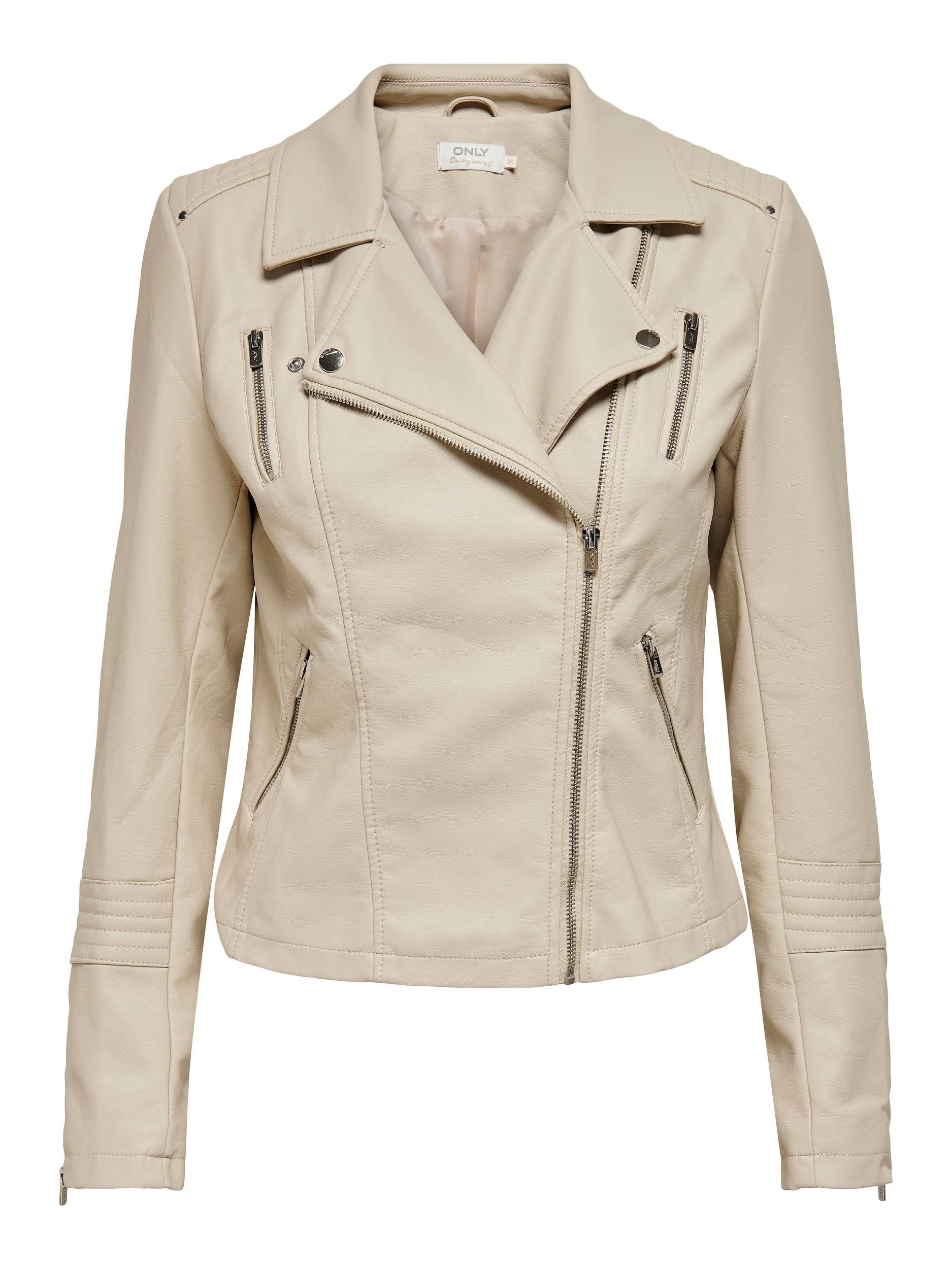 Only Imitatieleren jack ONLGEMMA FAUX LEATHER BIKER OTW NOOS