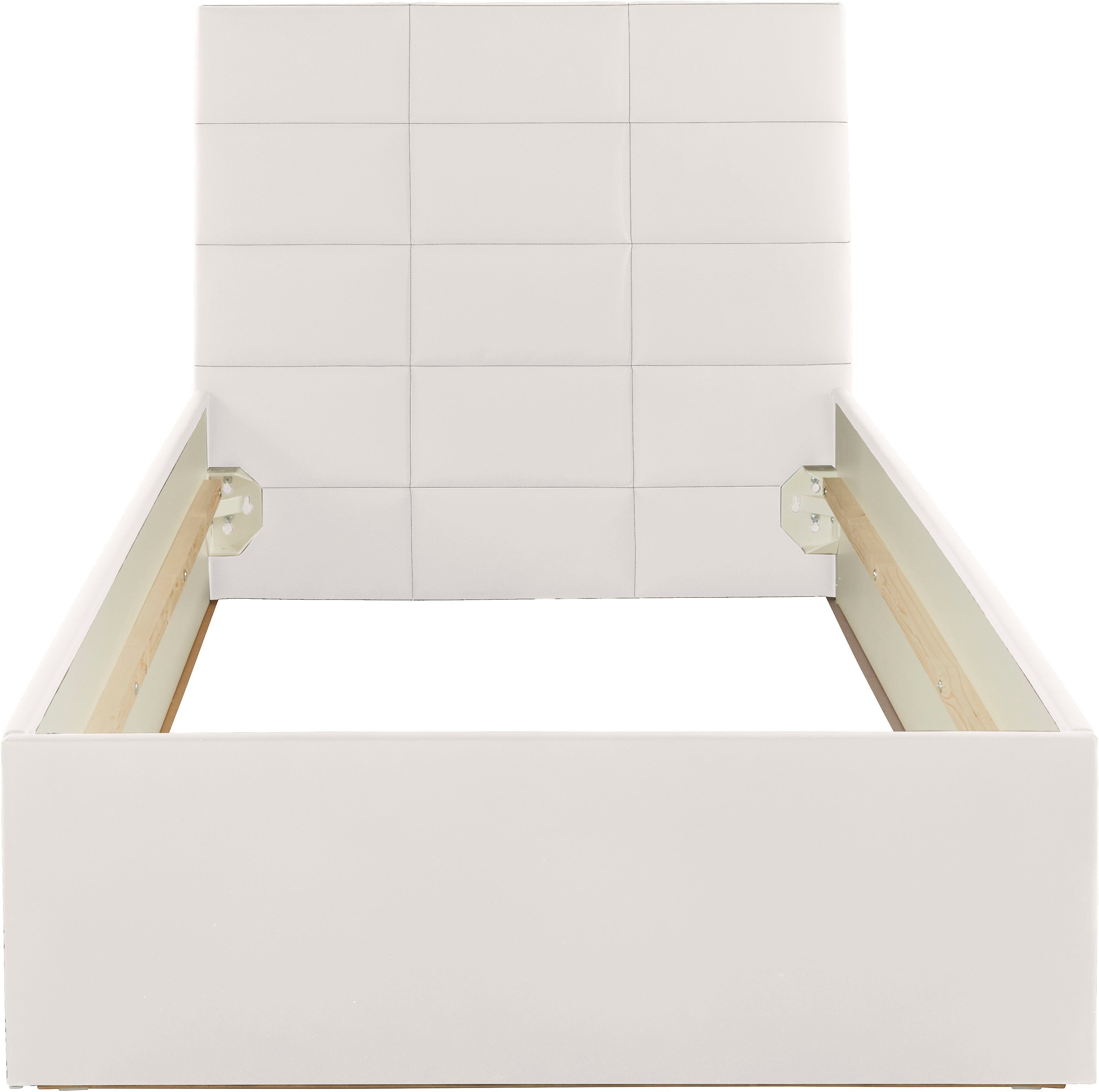 Westfalia Polsterbetten Gestoffeerd bed met bedkist bij uitvoering met matras, in 2 hoogten