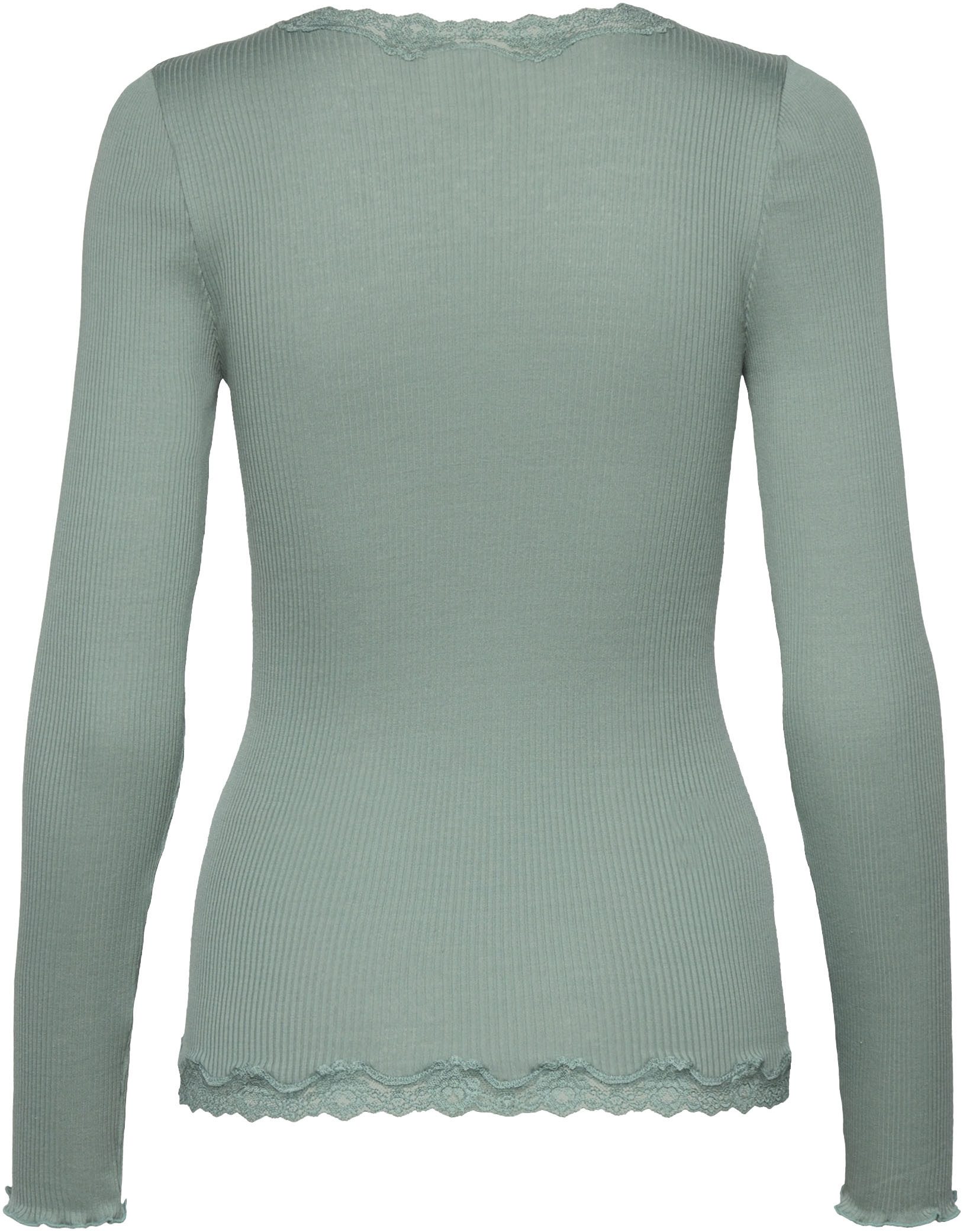 rosemunde Vest Babette Silk Cardigan prachtige vintage kantafwerking, waardevolle parelmoer knoopsluiting