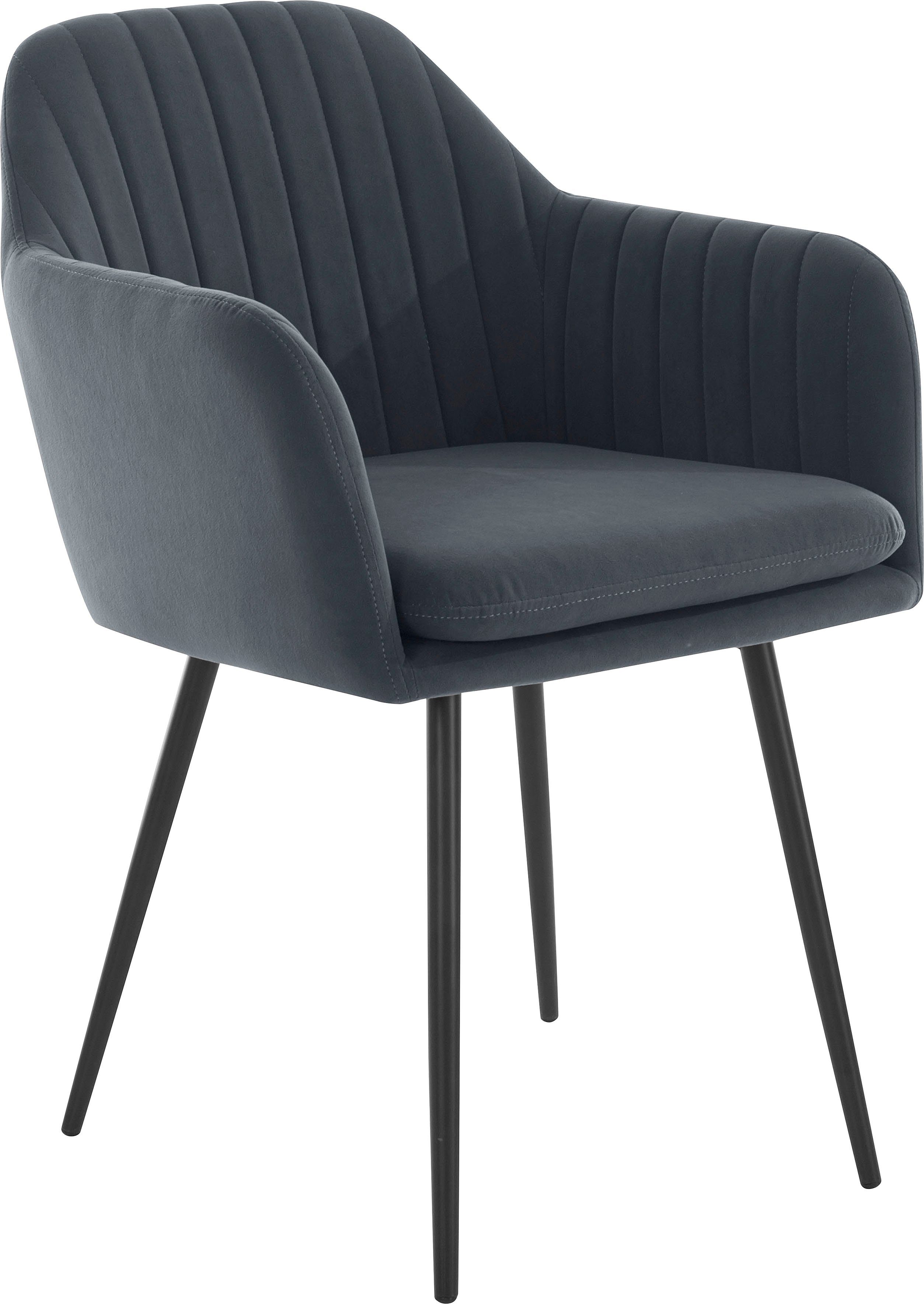 HELA Stoel met armleuningen Carla comfortabele fauteuil, kuipstoel (set)