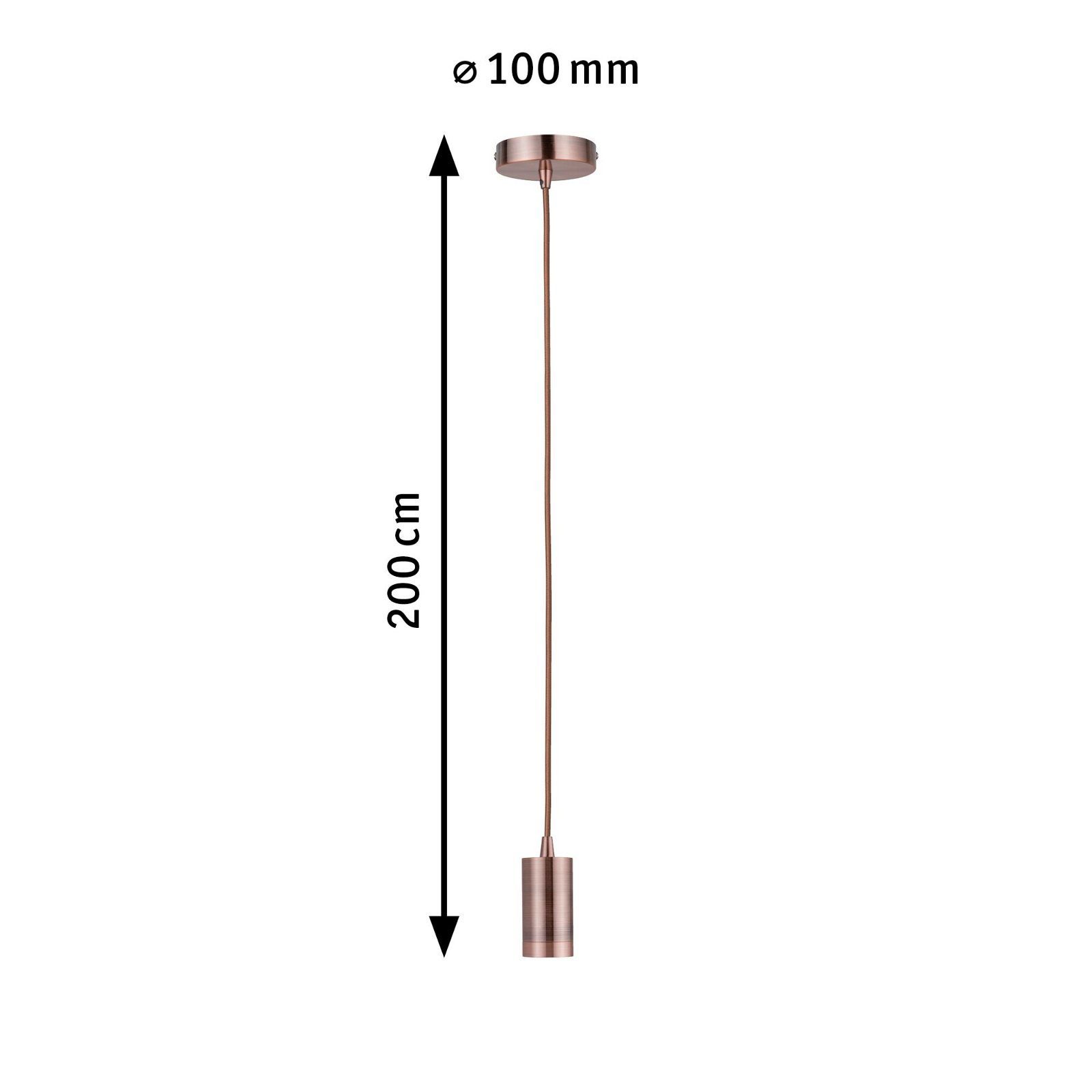 Paulmann Hanglamp Neordic Haldis max. 1x60W Koper 230V Metaal (1 stuk)
