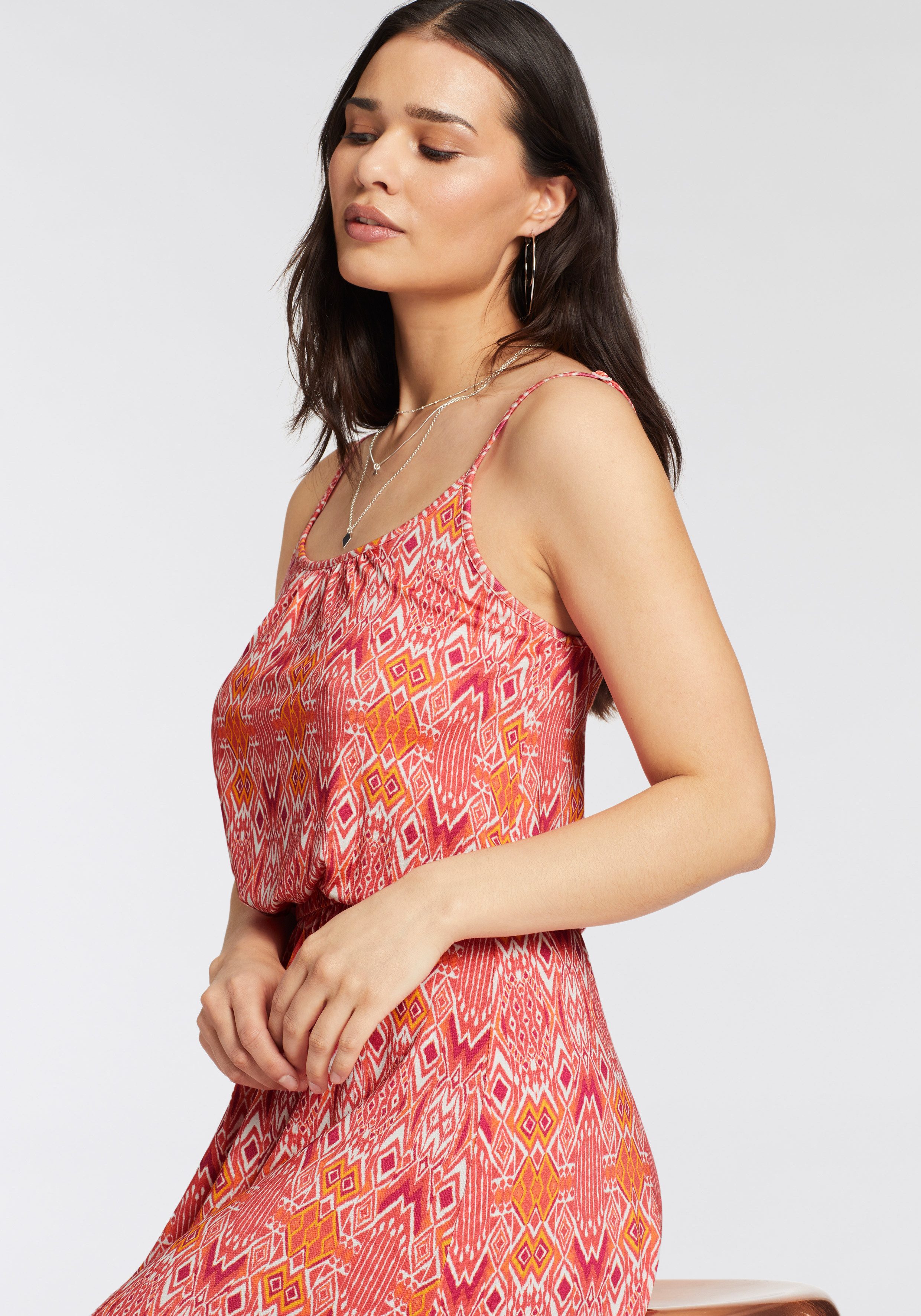 Laura Scott Zomerjurk met elegante print all-over