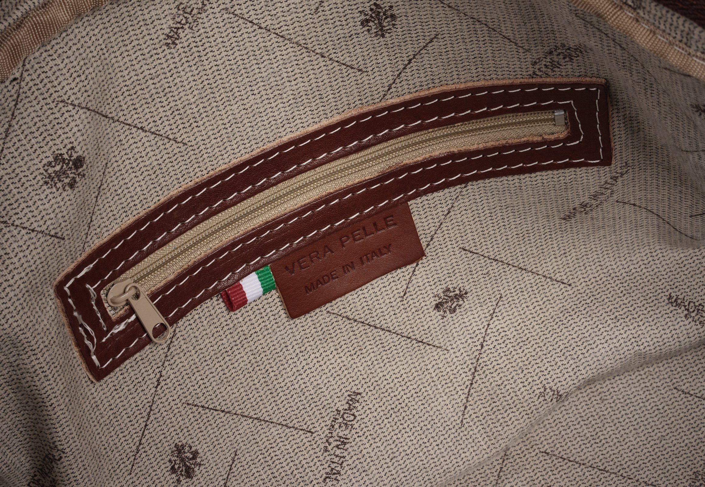 Piké Reistas echt leer, made in italy