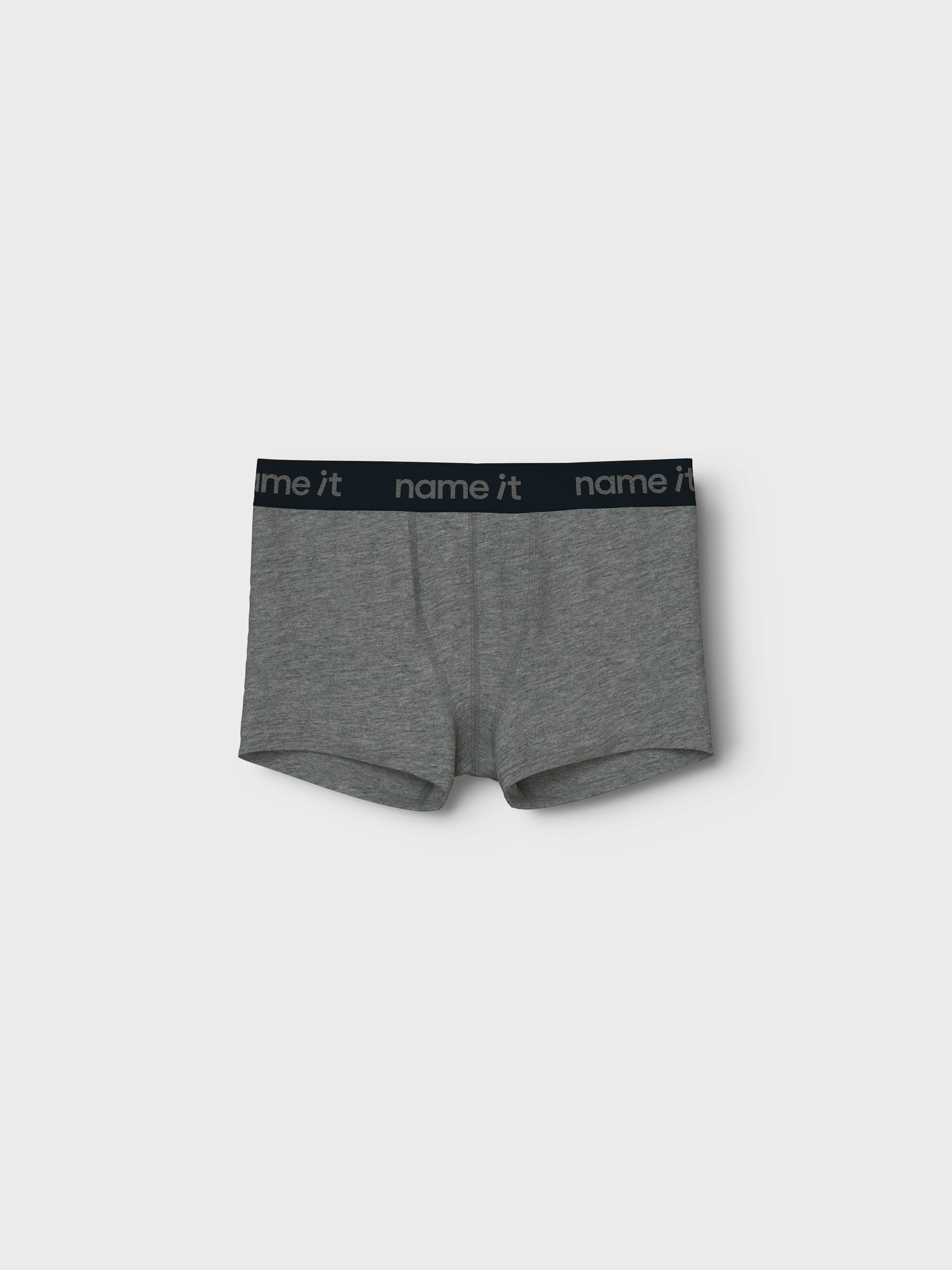 Name It Trunk NKMBOXER 3P DARK GREY MEL SKULL NOOS (3 stuks)