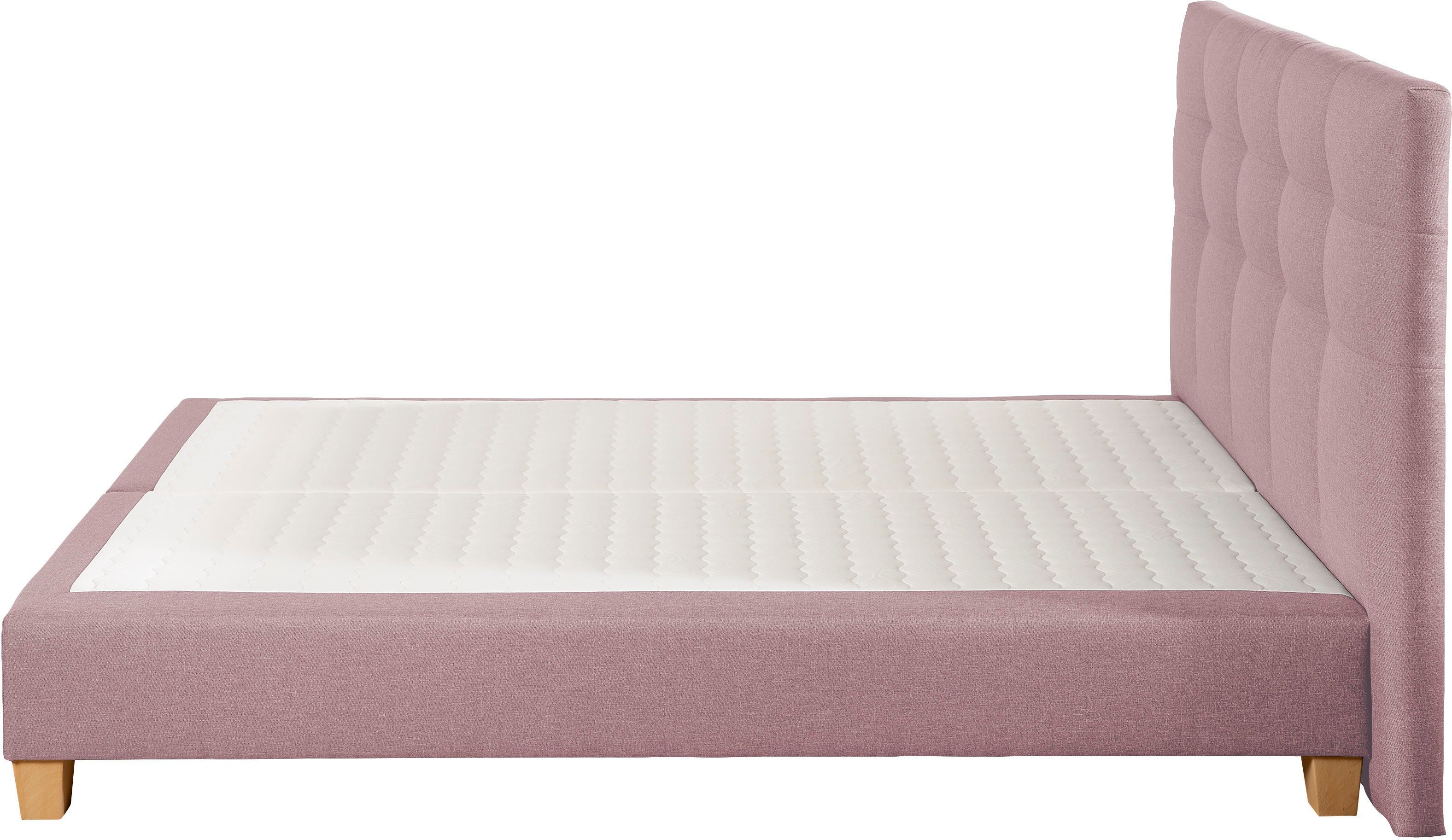 Home affaire Boxspring Moulay incl. topmatras, in extra lang 220 cm, 3 hardheden, ook in h4