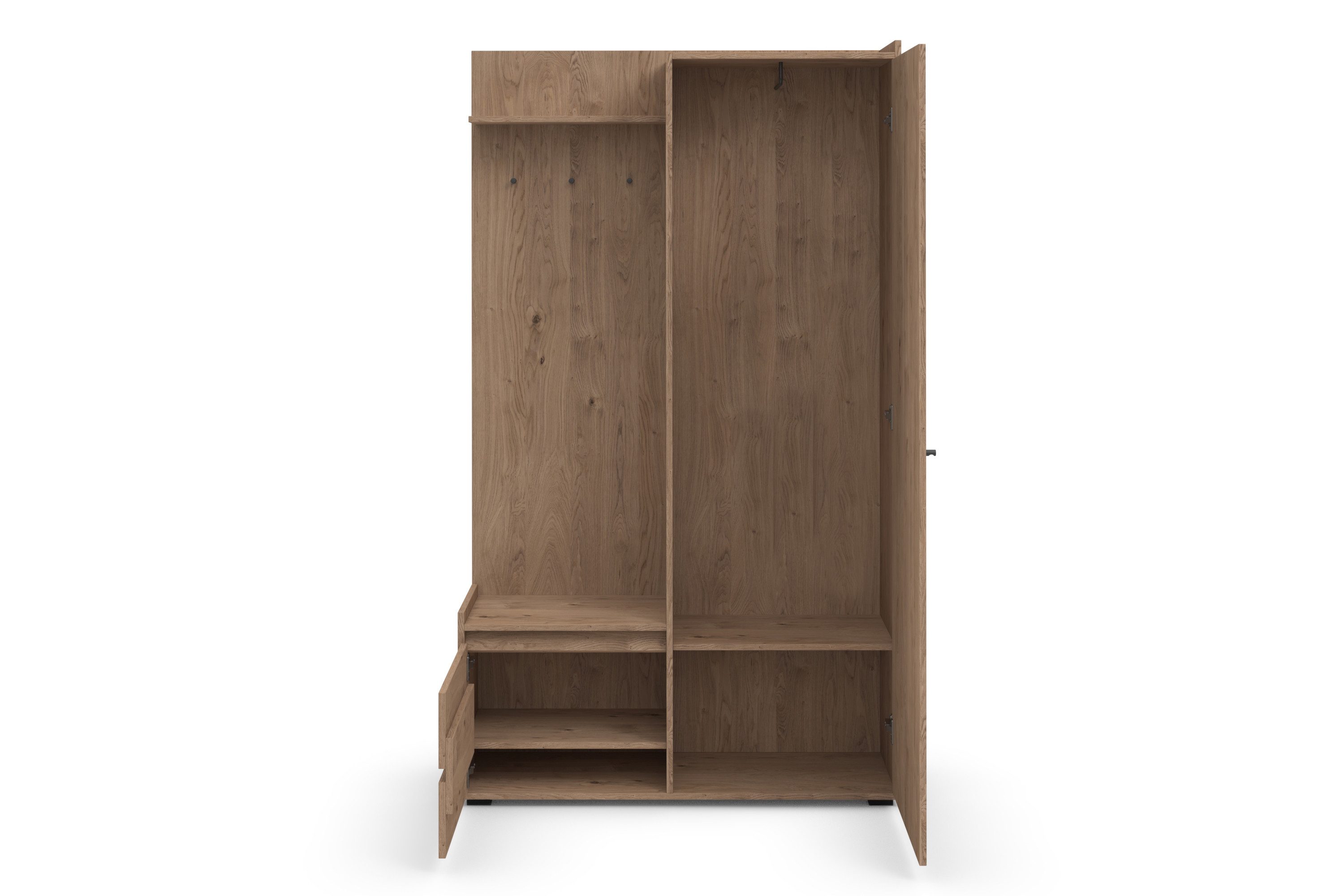 INOSIGN Kledingkast Kosmo met spiegel afmetingen 118 x 30 cm, hoogte 190 cm, breedte 110 cm