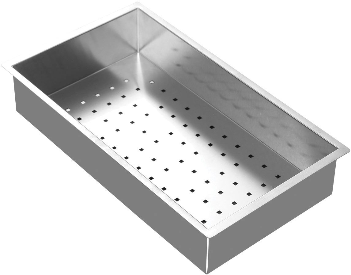 RESPEKTA Rvs spoelbak San Diego 51x48 cm, workstation, zonder kraangat