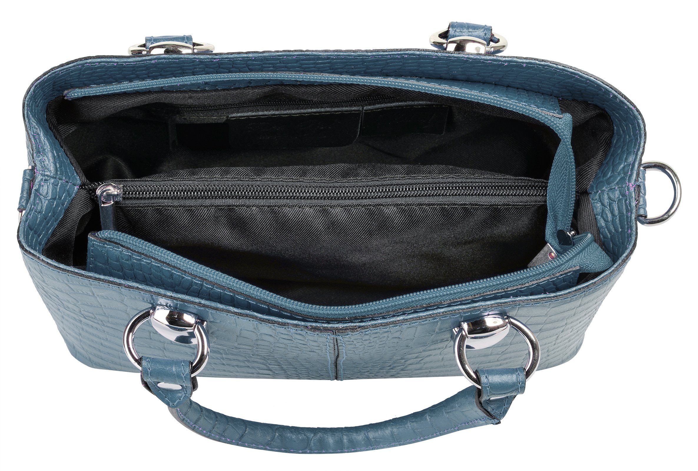 Cluty Schoudertas echt leer, made in italy