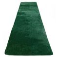 my home hoogpolige loper magong tapijtloper, bijzonder zacht door microvezel groen