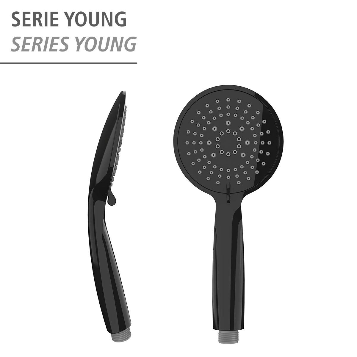 WENKO Handsproeier Young Zwart, Ø 11 cm (1-delig)