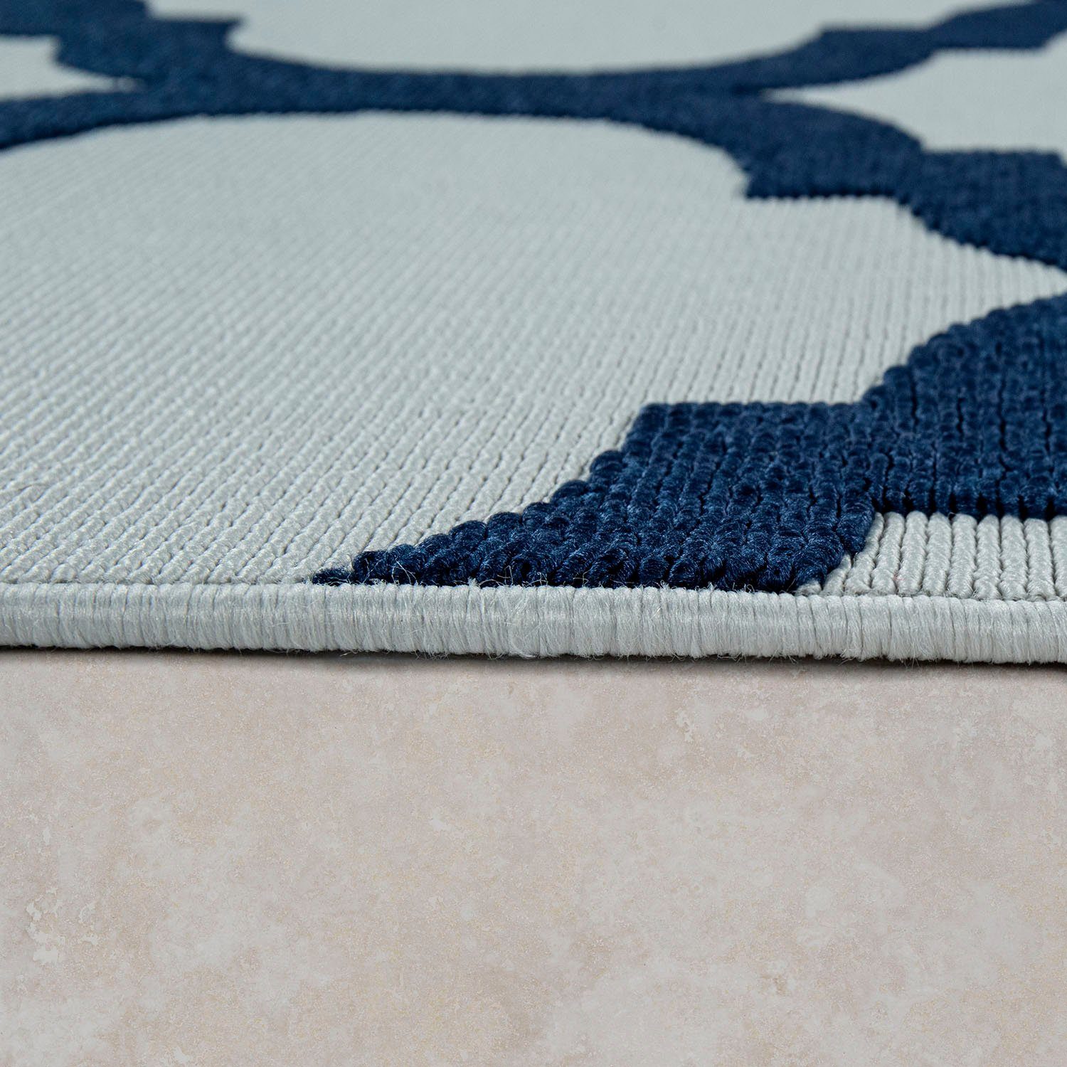 Paco Home Vloerkleed Namur 327 Korte pool, ornamenten met 3D-effect, geschikt voor binnen en buiten