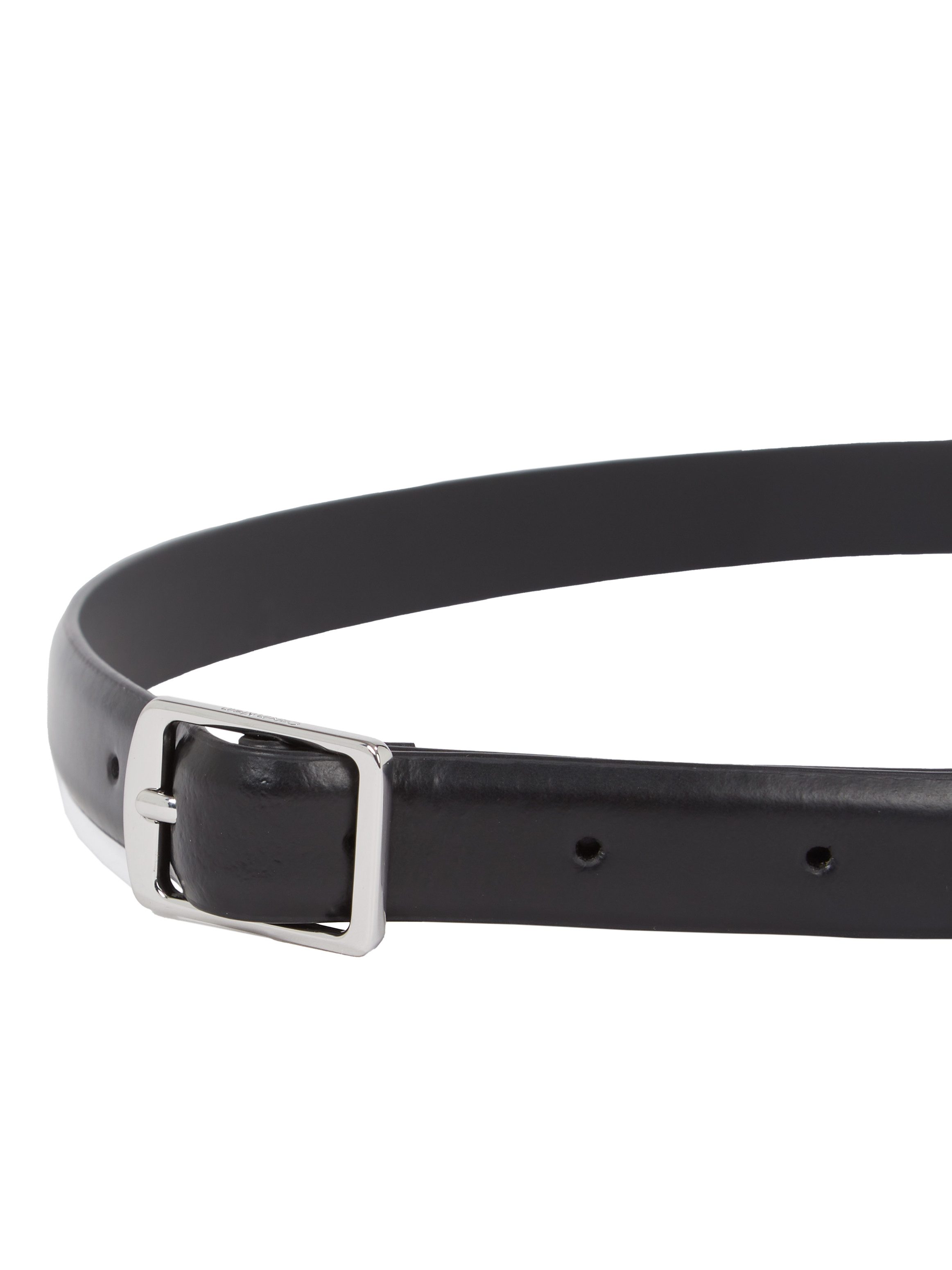 Calvin Klein Leren riem SLIM SQUARE BUCKLE BELT 2.0