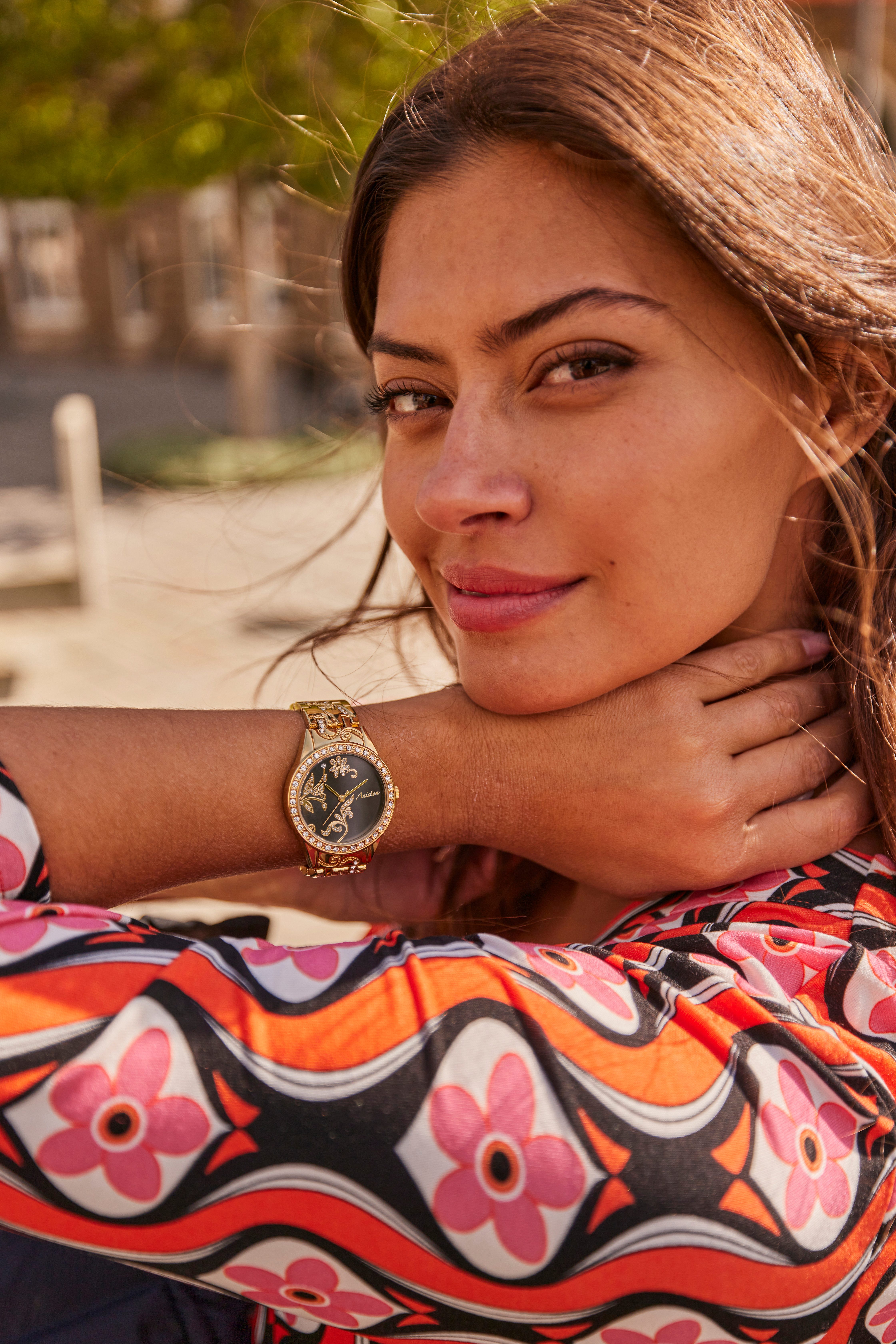 Aniston JEWELRY & WATCHES Kwartshorloge Horloge, dameshorloge, Swarovski-kristallen, nieuwe collectie