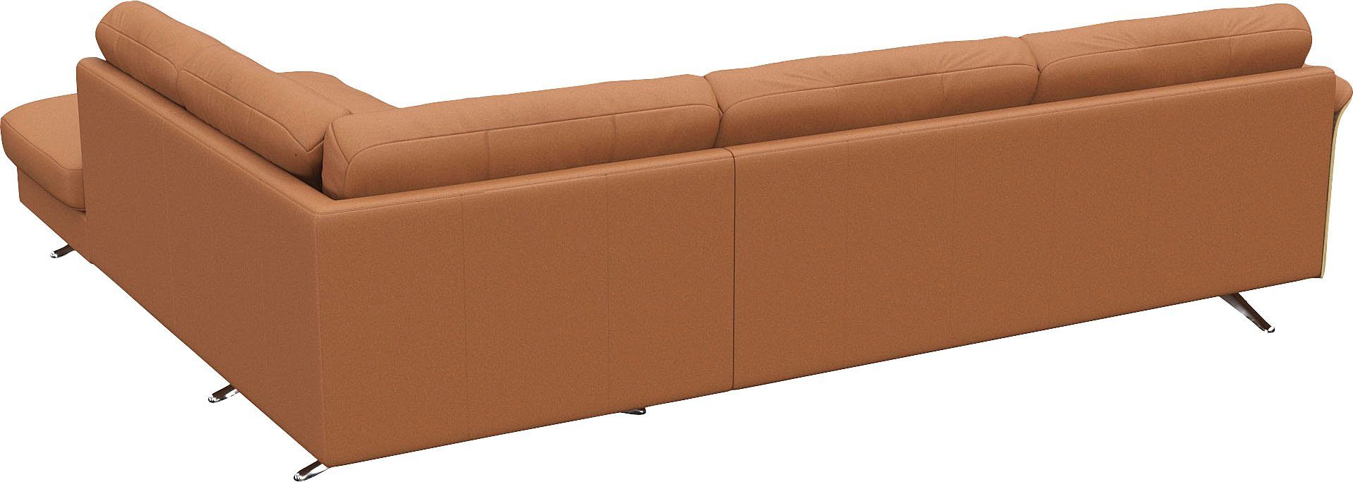 FLEXLUX Hoekbank Glow, super comfortabel door hoogwaardige zitconstructie met binnenvering, L-vorm