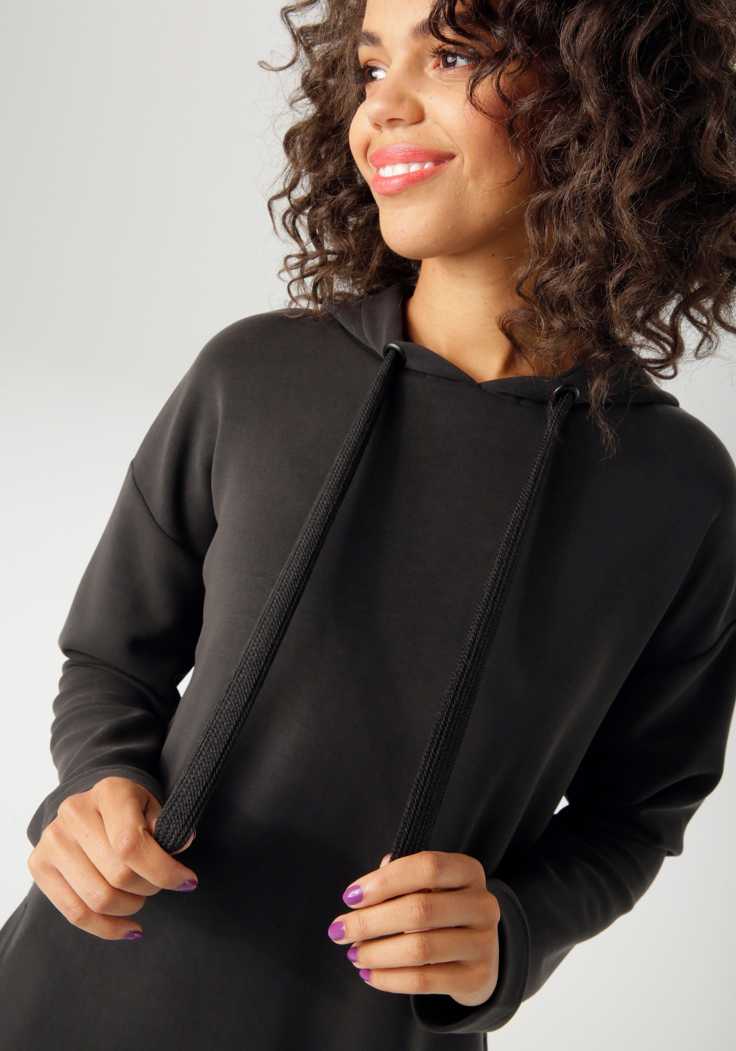 Aniston CASUAL Sweatshirt met bindband aan de capuchon - nieuwe collectie