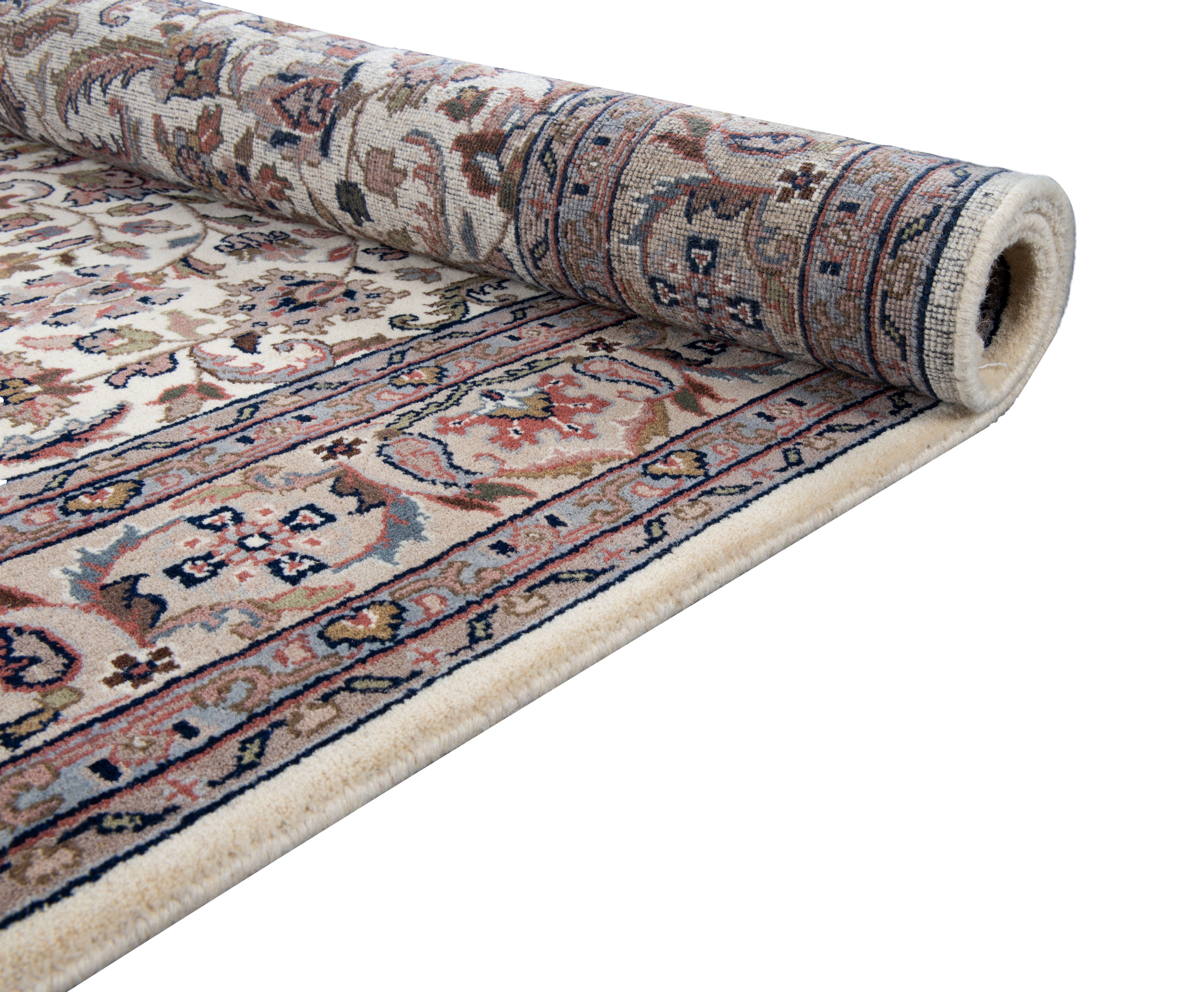 THEKO Oosters tapijt Benares Isfahan zuivere wol, met de hand geknoopt, met franje