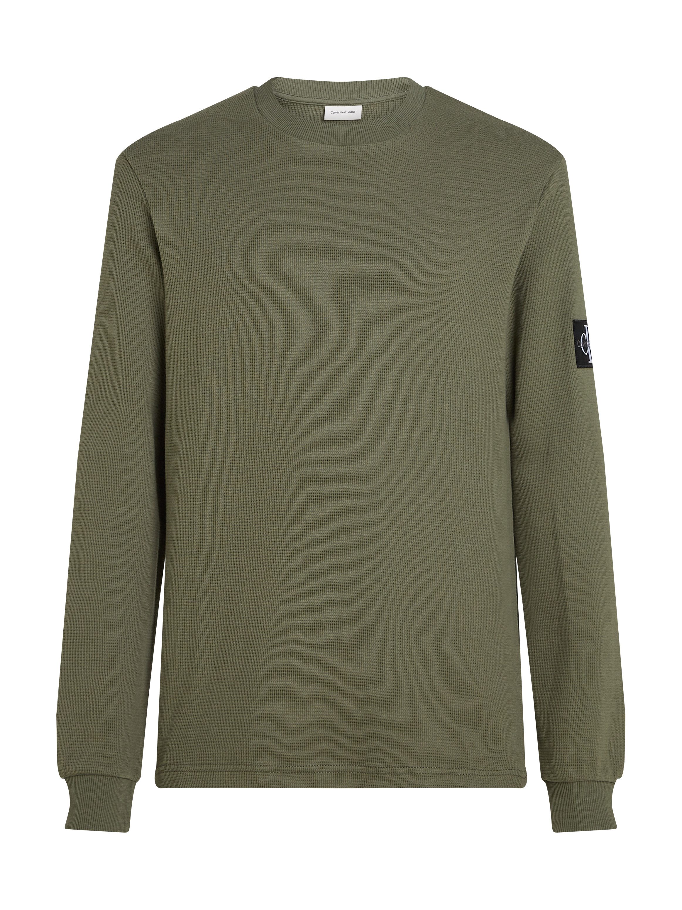 Calvin Klein Shirt met lange mouwen BADGE WAFFLE LS TEE