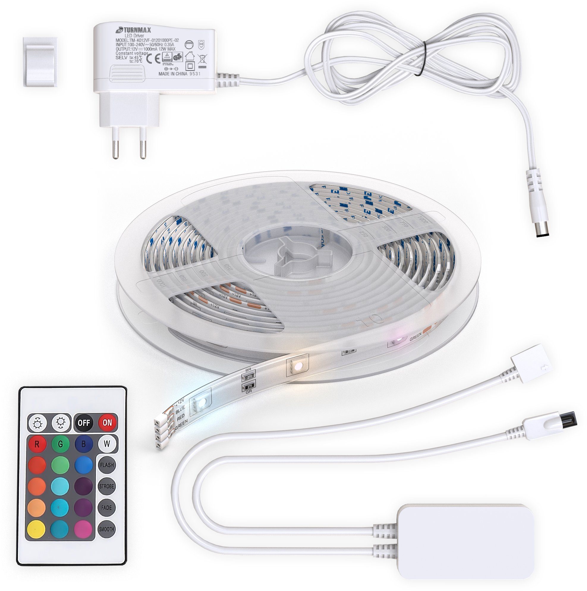 B.K.Licht Led-strepen 5m smart home led band dimbaar met wifi app-besturing