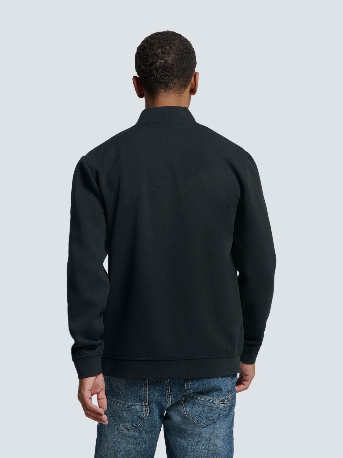 NO EXCESS Sweatvest met geborduurd logo