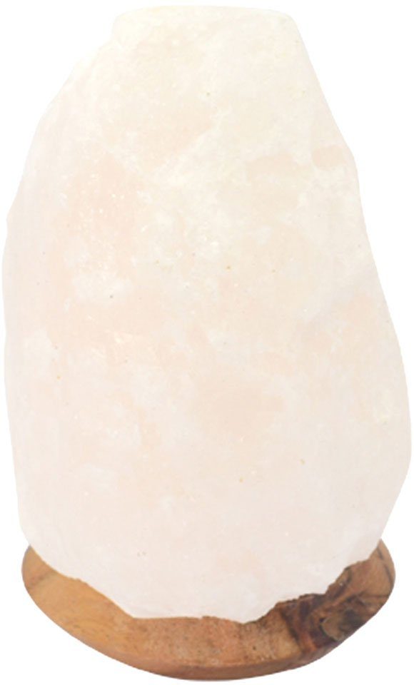 HIMALAYA SALT DREAMS Zoutkristal-tafellamp USB-rock Met de hand gemaakt van zoutkristal iedere steen