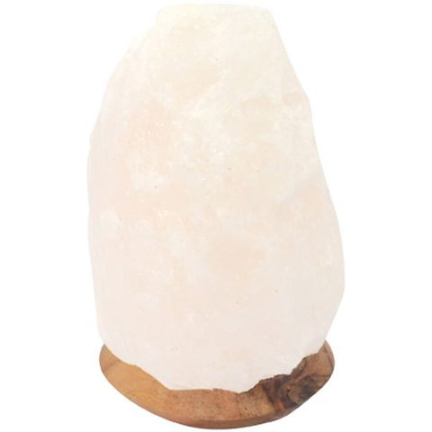 HIMALAYA SALT DREAMS Zoutkristal-tafellamp USB-rock Met de hand gemaakt van zoutkristal iedere steen