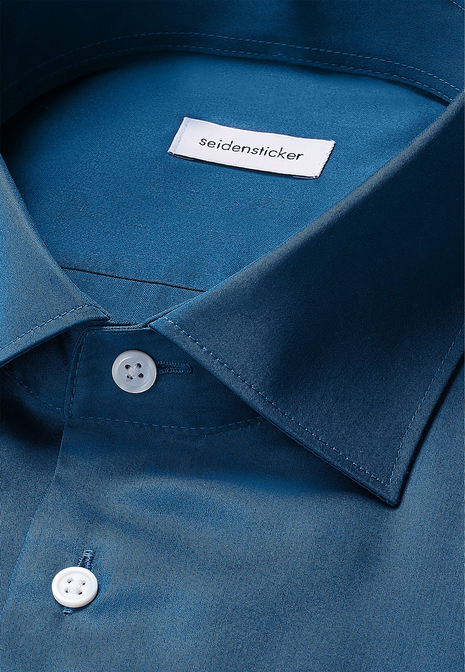 seidensticker Businessoverhemd Zwarte roos Slim Kentkraag uni