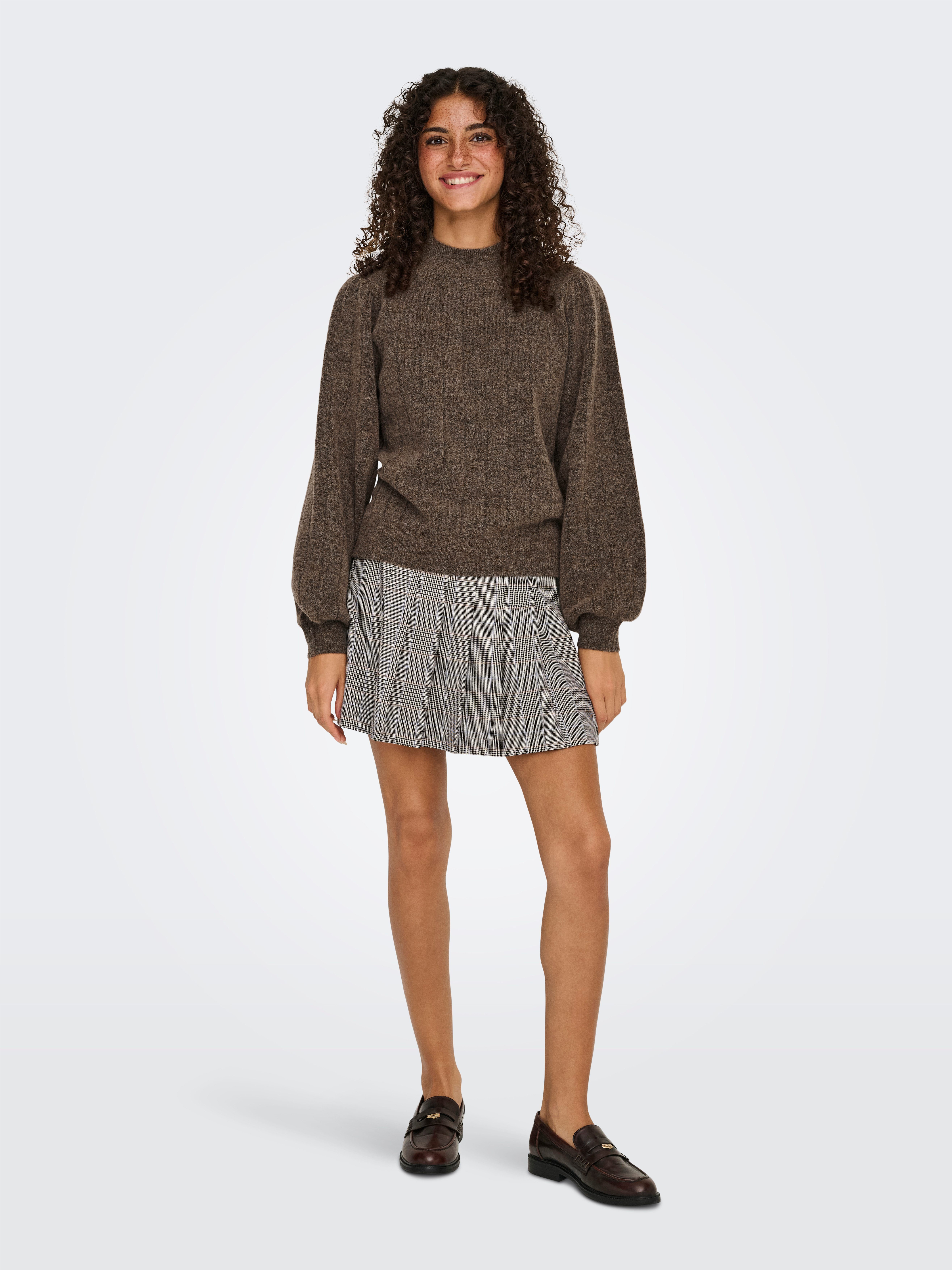 Only Gebreide trui ONLFIRENZE LS HIGHNECK PULLOVER KNT NCA