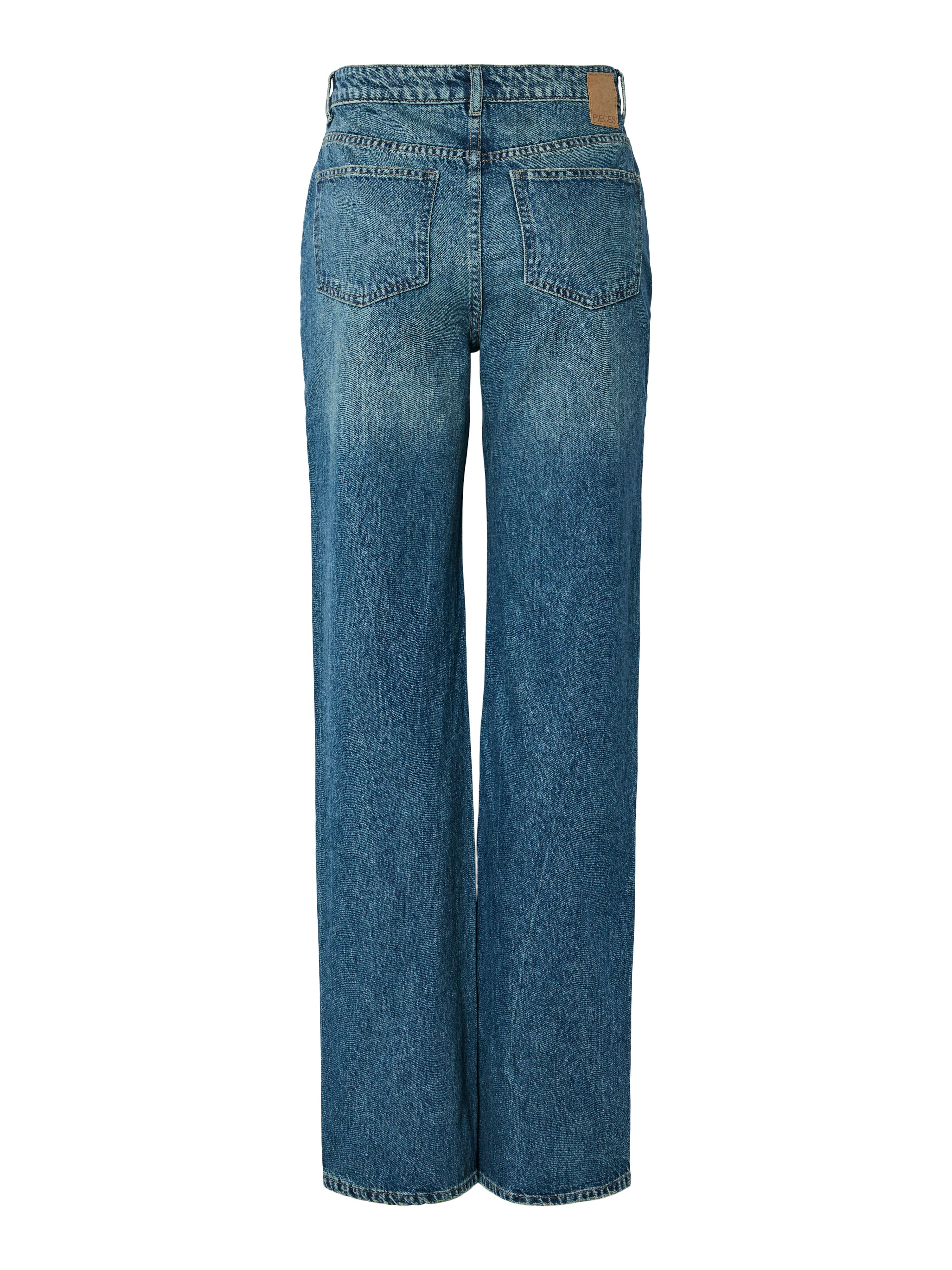 pieces High-waist jeans PCKATE HW STRAIGHT JEANS MB NOOS BC