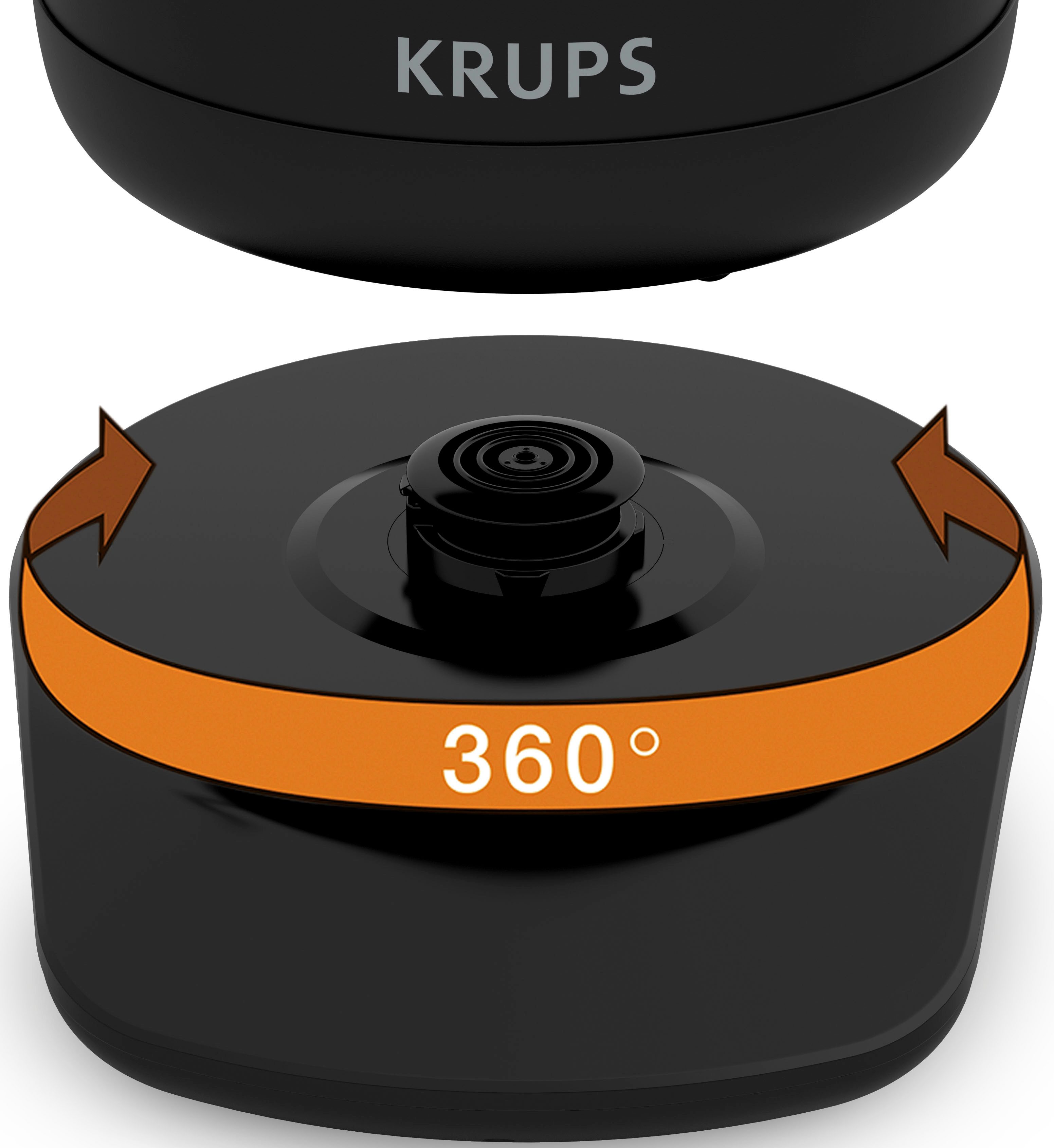 Krups Waterkoker BW9238 coffee control Gooseneck, 1 l, Zwanenhals-uitloop, 1 L, digitale weergave, 8 instellingen