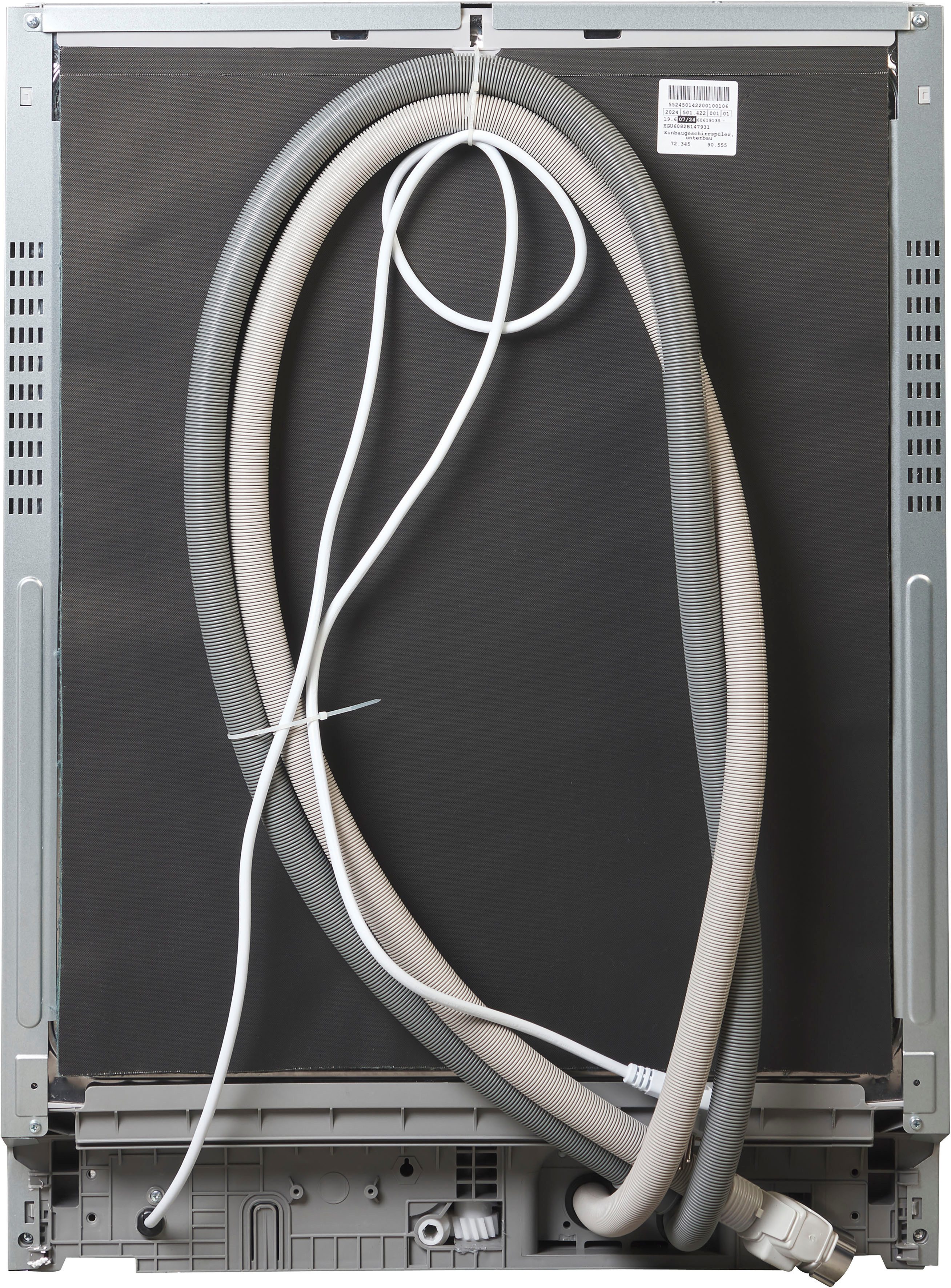 Hanseatic Onderbouwvaatwasser HGU6082B147931ES, 82 cm x 60 cm, Onderkorf met comfortabele heftechniek