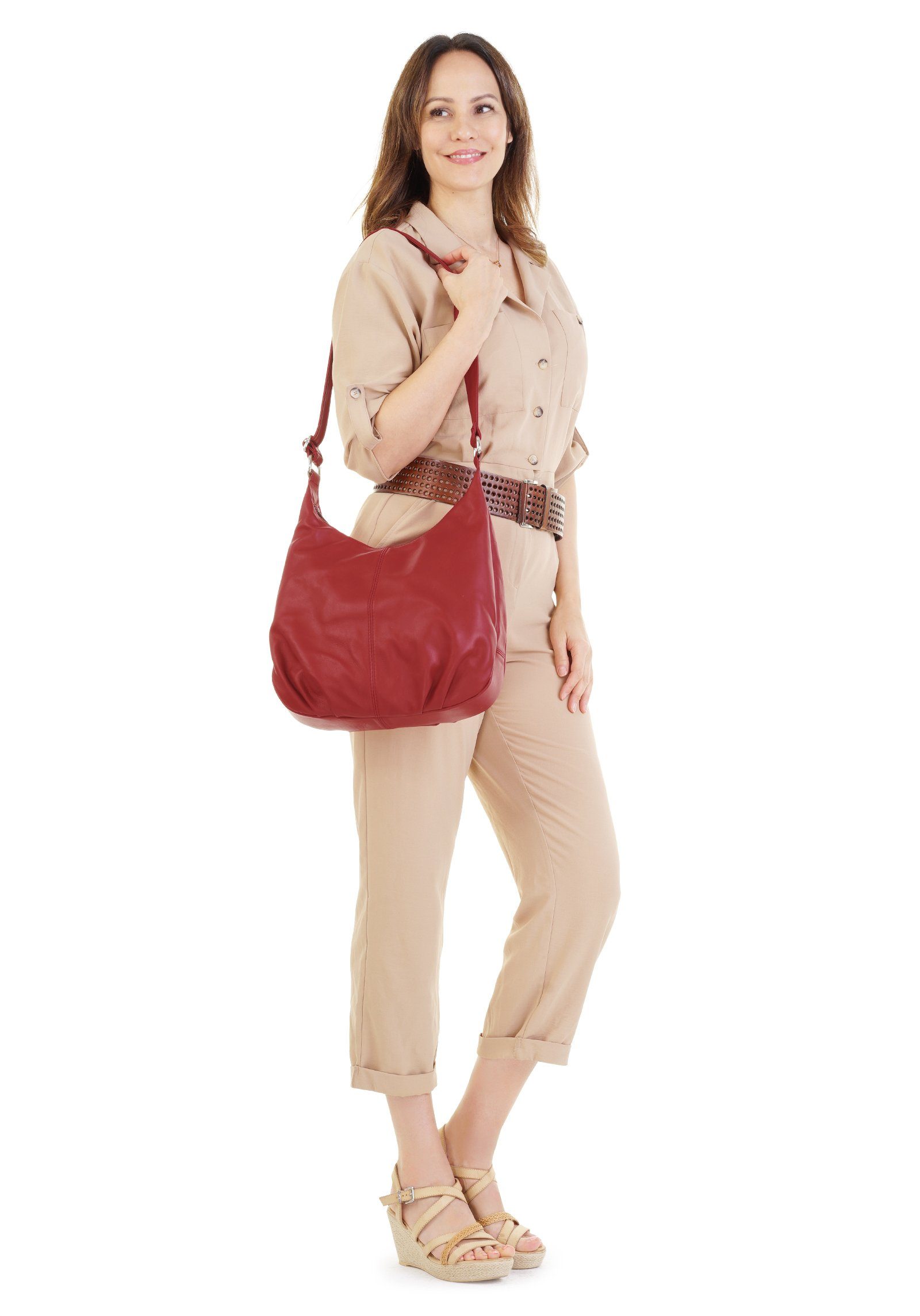 Cluty Shopper echt leer, made in italy