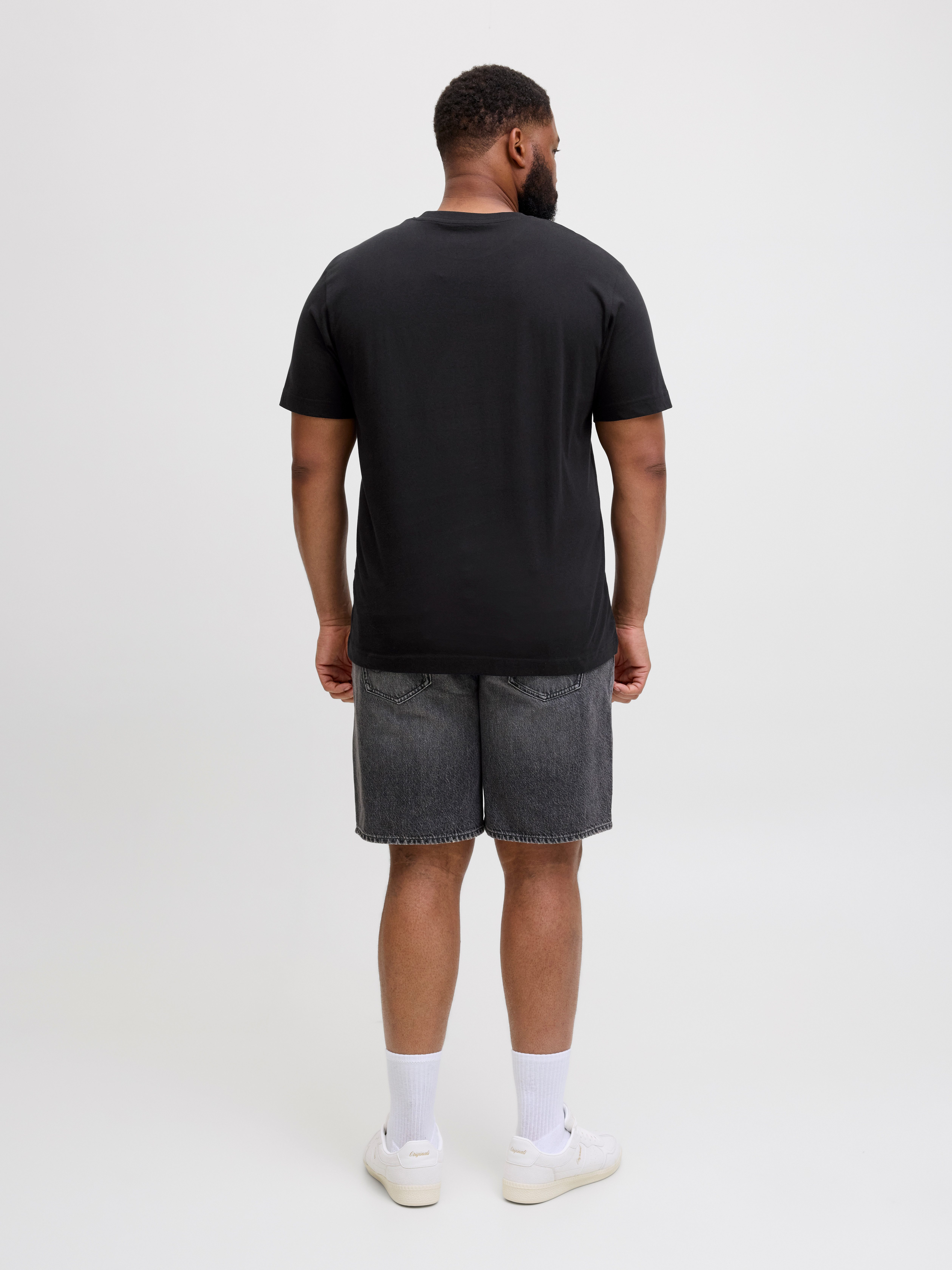 Jack & Jones PlusSize Shirt met print JCOCALMA TEE SS CREW NECK FST PLS