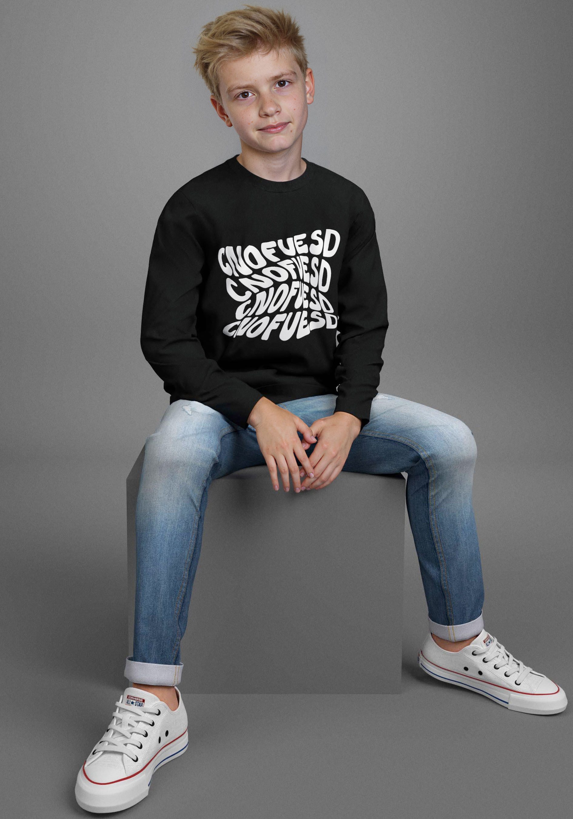 KIDSWORLD Shirt met lange mouwen Spruch: CONFUSION