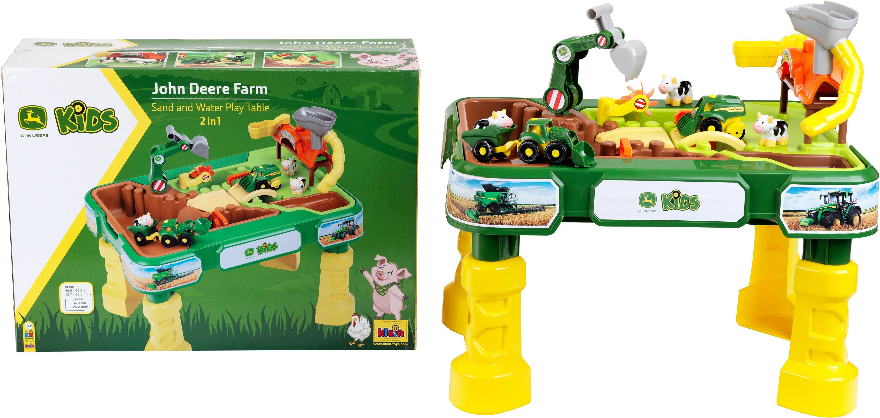 Klein Speeltafel John Deere, 2in1 Farm
