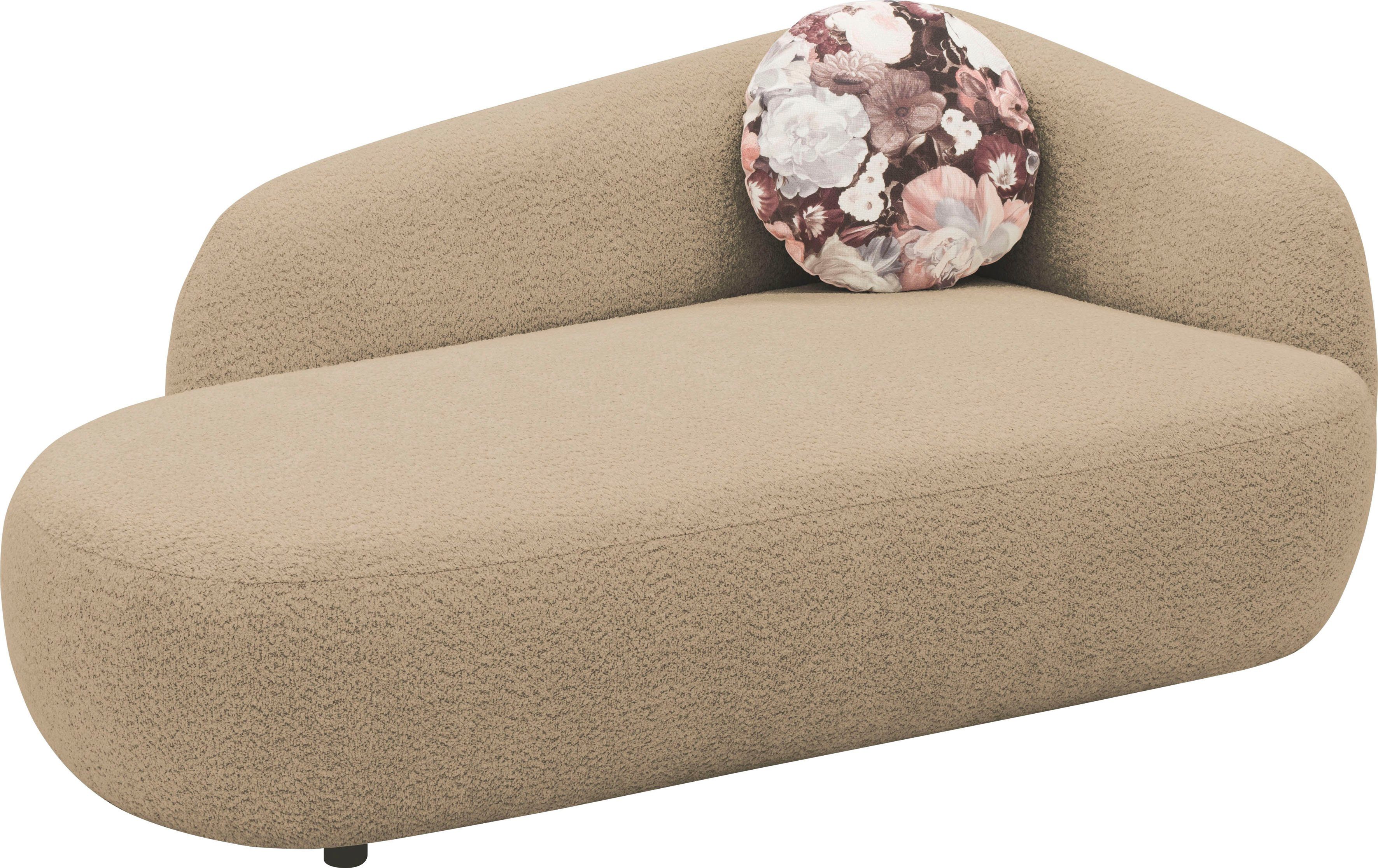 andas Récamier Björnar incl. reversible-sierkussen: bloemmotief, resp. uni, Binnenvering, armleuning links of rechts naar keuze, B/D/H: 183x105x75 cm