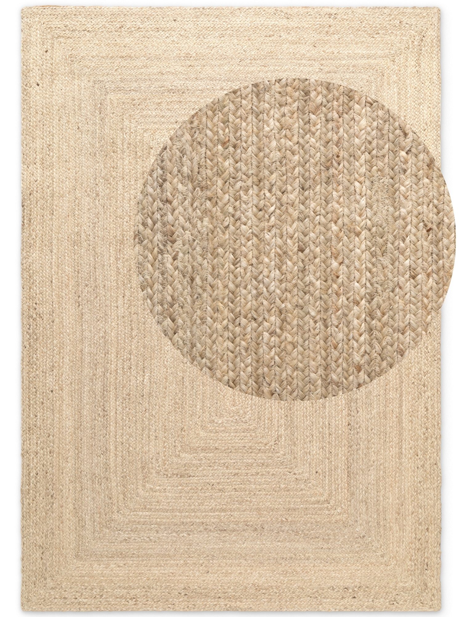 HANSE Home Vloerkleed Sharmila jute tapijt 100% jutevezel, natuur, woonkamer, eetkamer, gang, boho, scandi