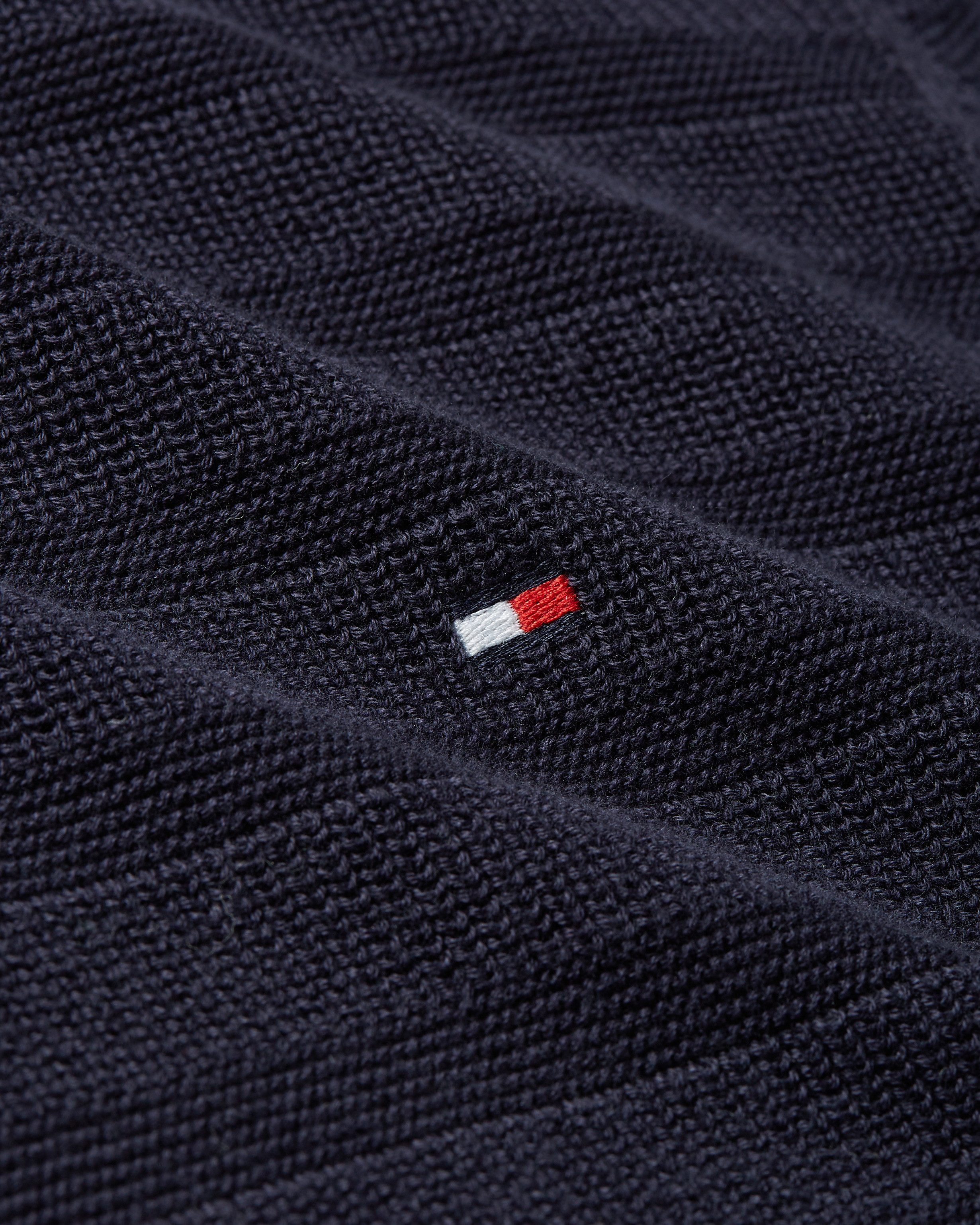 Tommy Hilfiger Schipperstrui STRIPE STRUCTURE ZIP MOCK